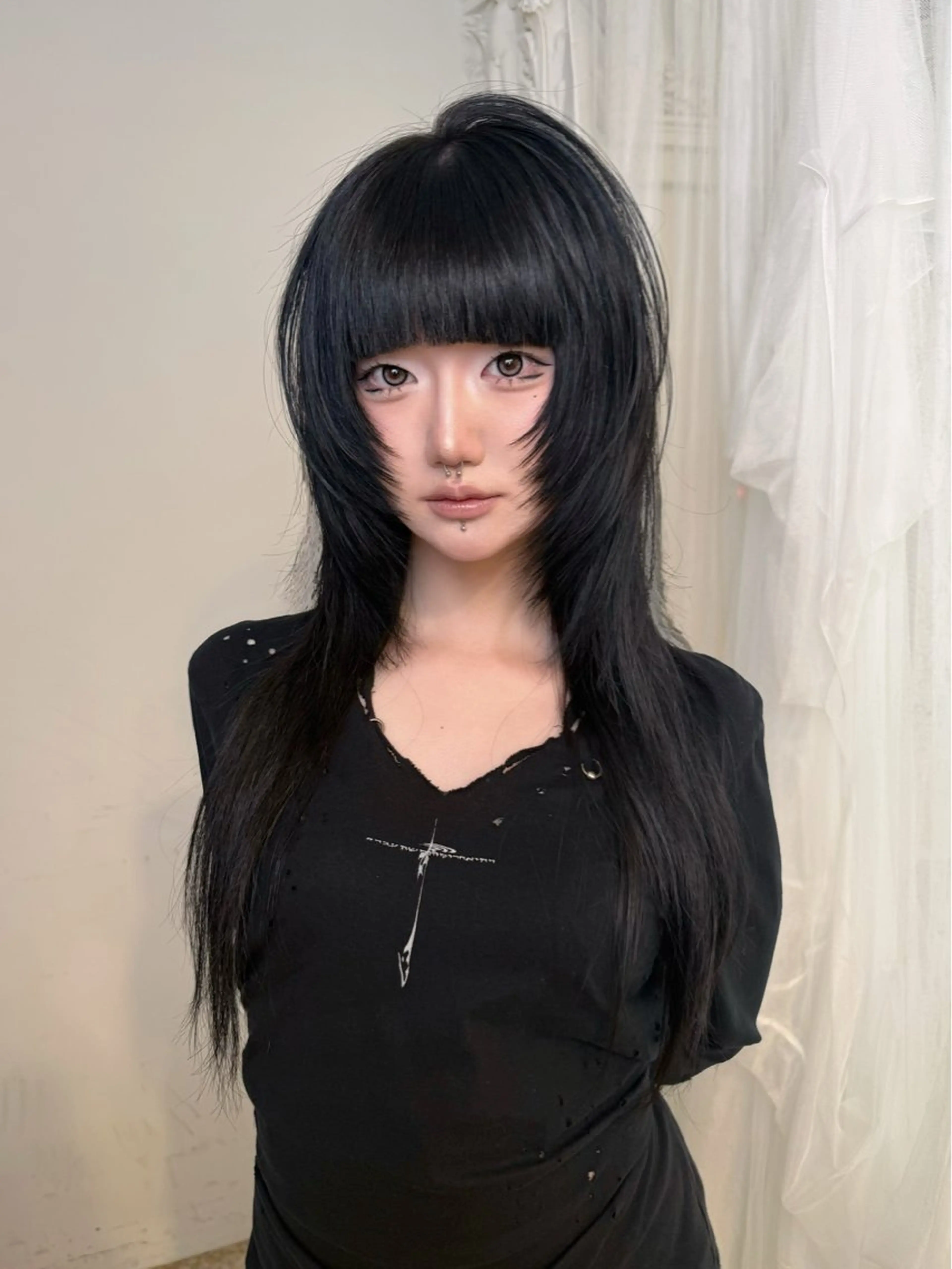 ロング カラー カット トリートメント ヘッドスパ ヘアセット HARUNA/原宿/ デザイン/カットのヘアスタイル