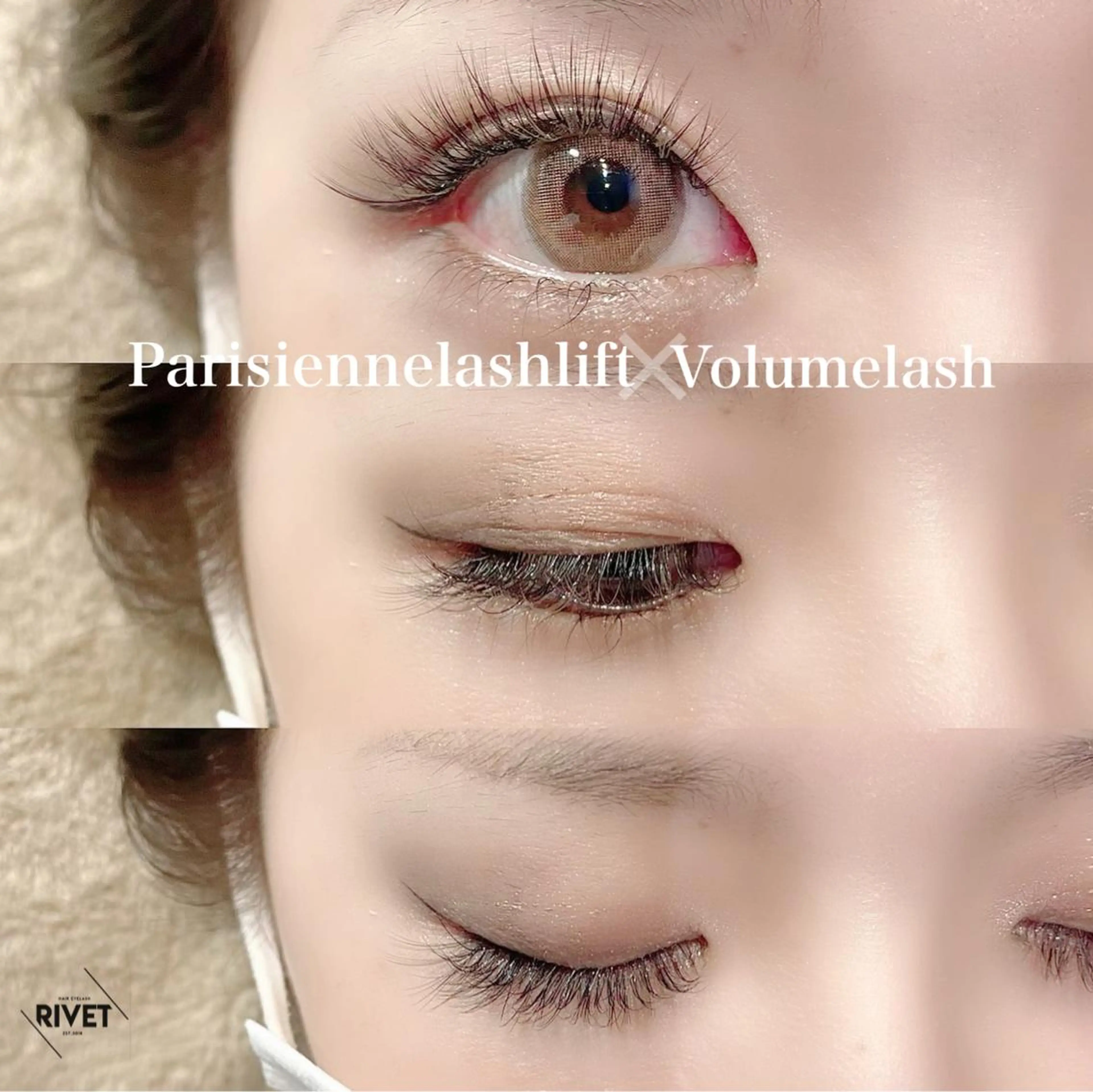 マツエク・マツパ パリジェンヌラッシュリフト まつげパーマ ボリュームラッシュ 結婚式・ブライダル RIVET furukawaのマツエク・マツパデザイン