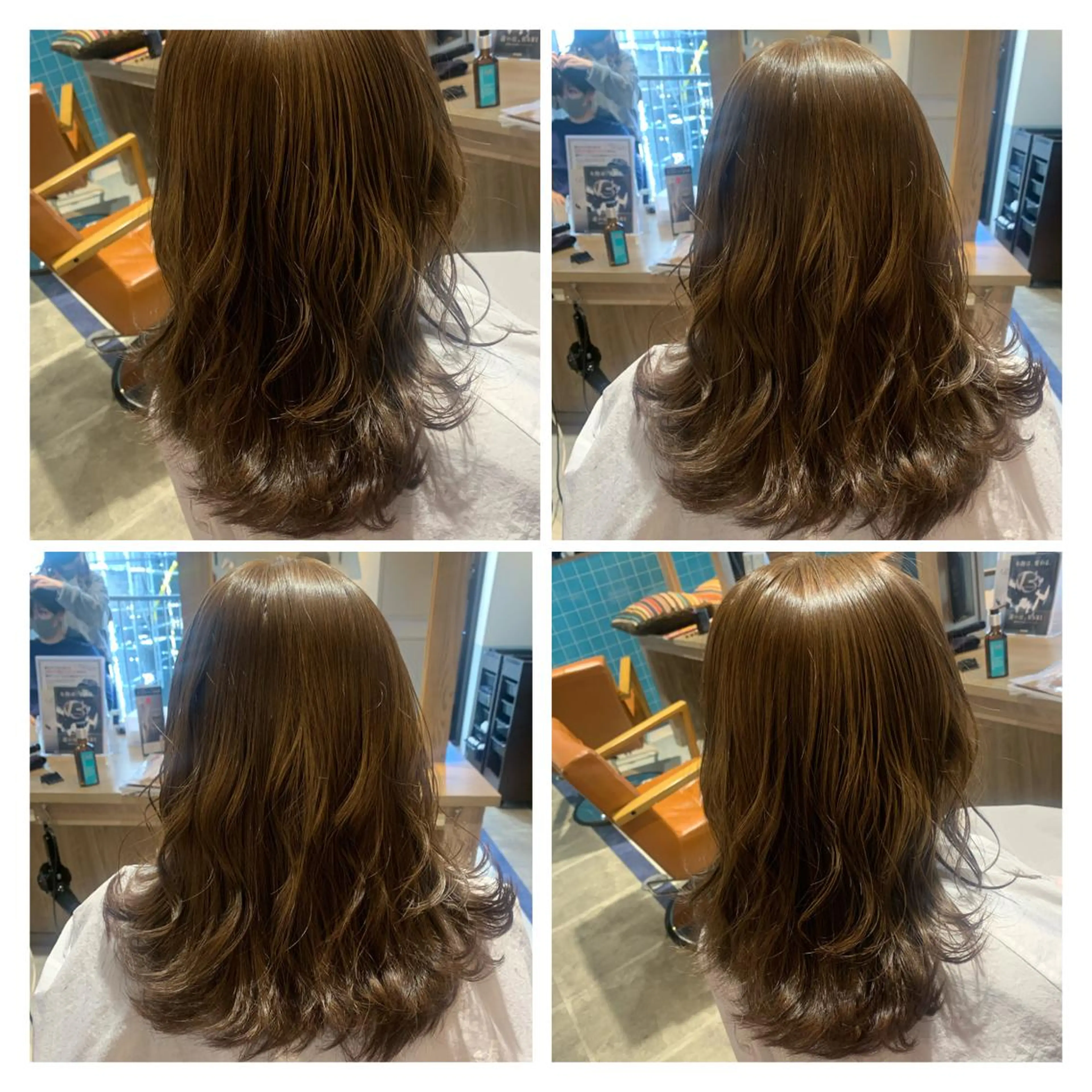 ロング カラー ブリーチ ブリーチなしカラー 髪質改善艶髪 ℍ𝔸ℝ𝕌𝕂𝔸のヘアスタイル