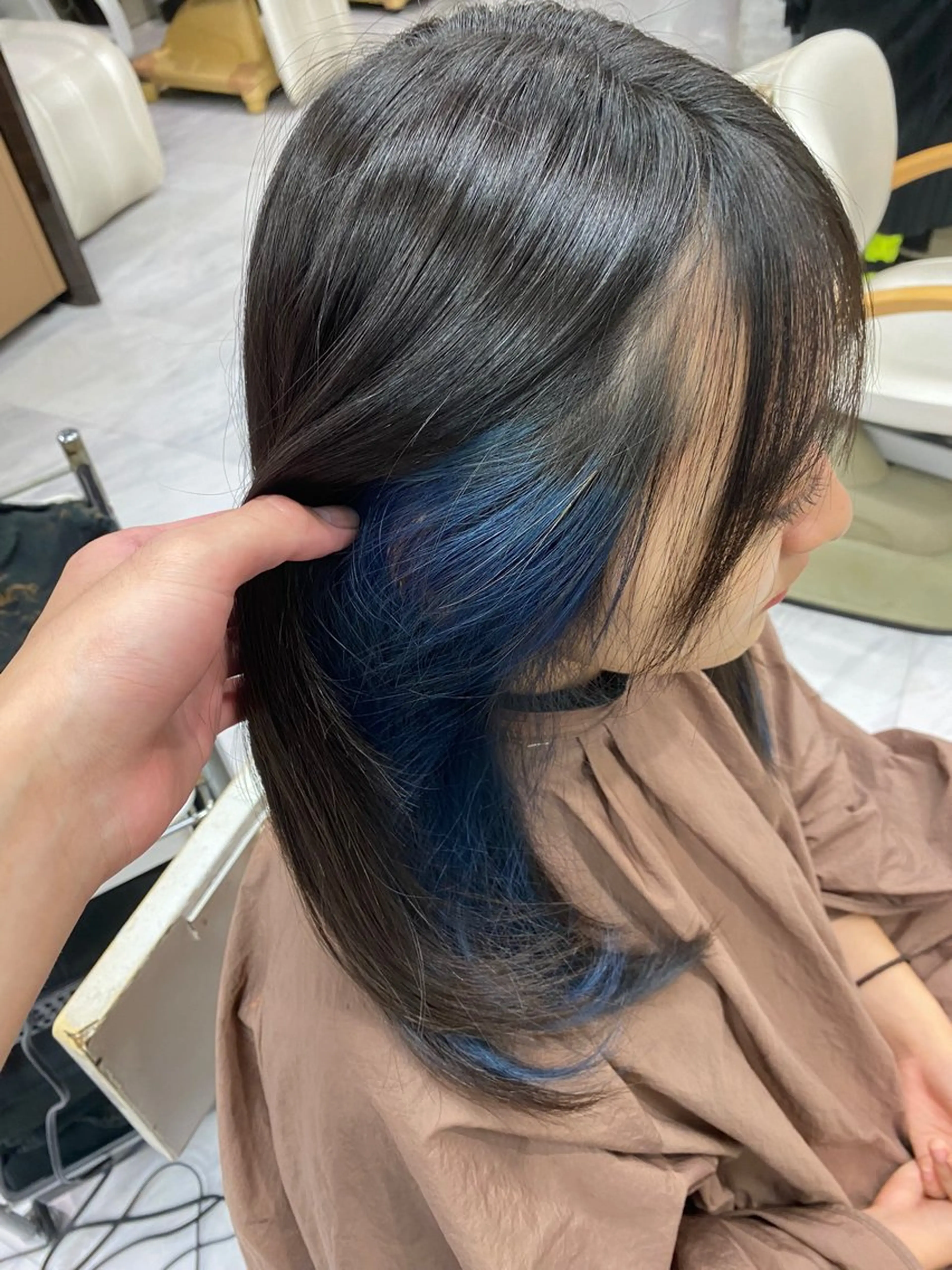 ロング カラー ブリーチ インナーカラー ヘアカラー トリートメント 目黒 碧人のヘアスタイル