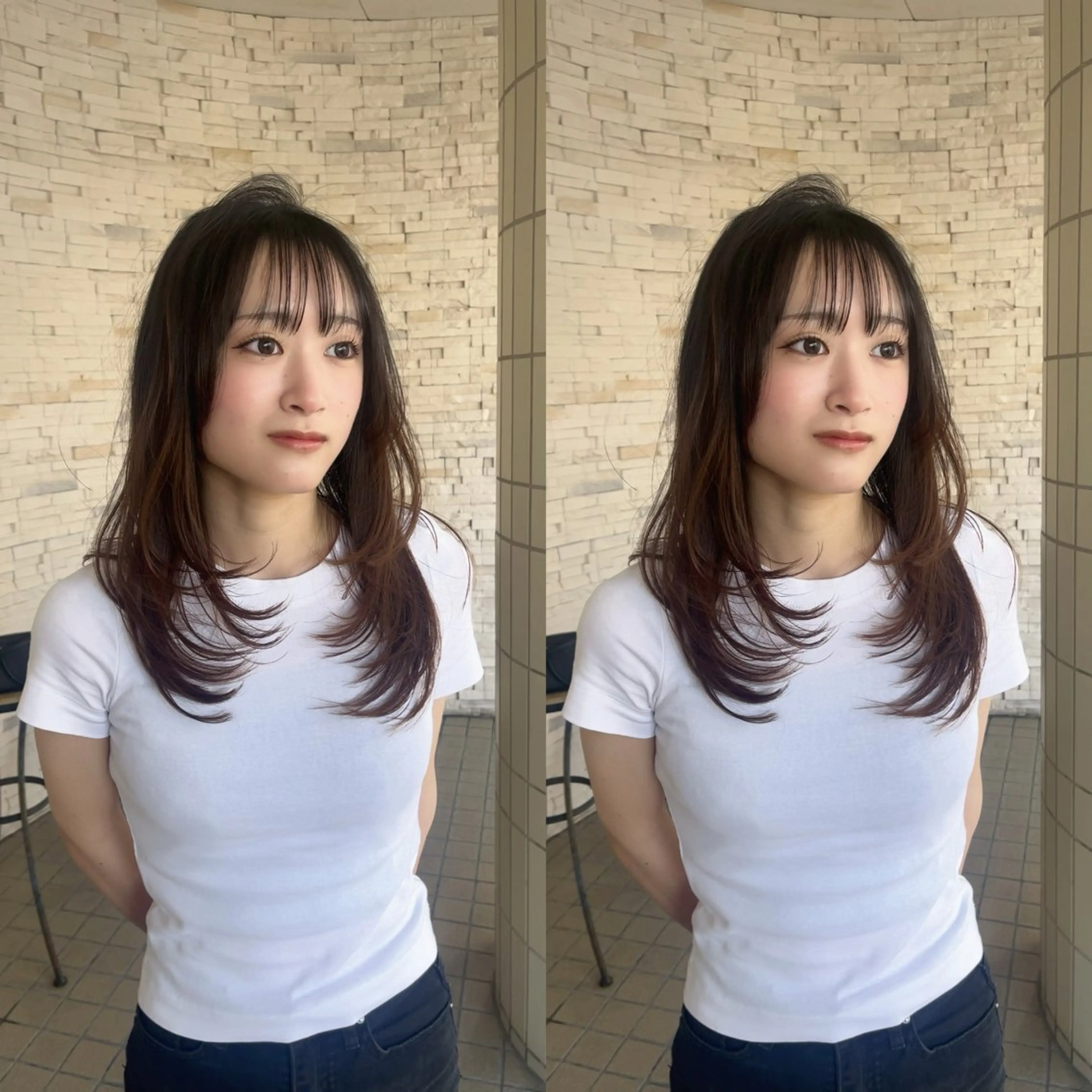 ロング カット 喜屋武 美月のヘアスタイル