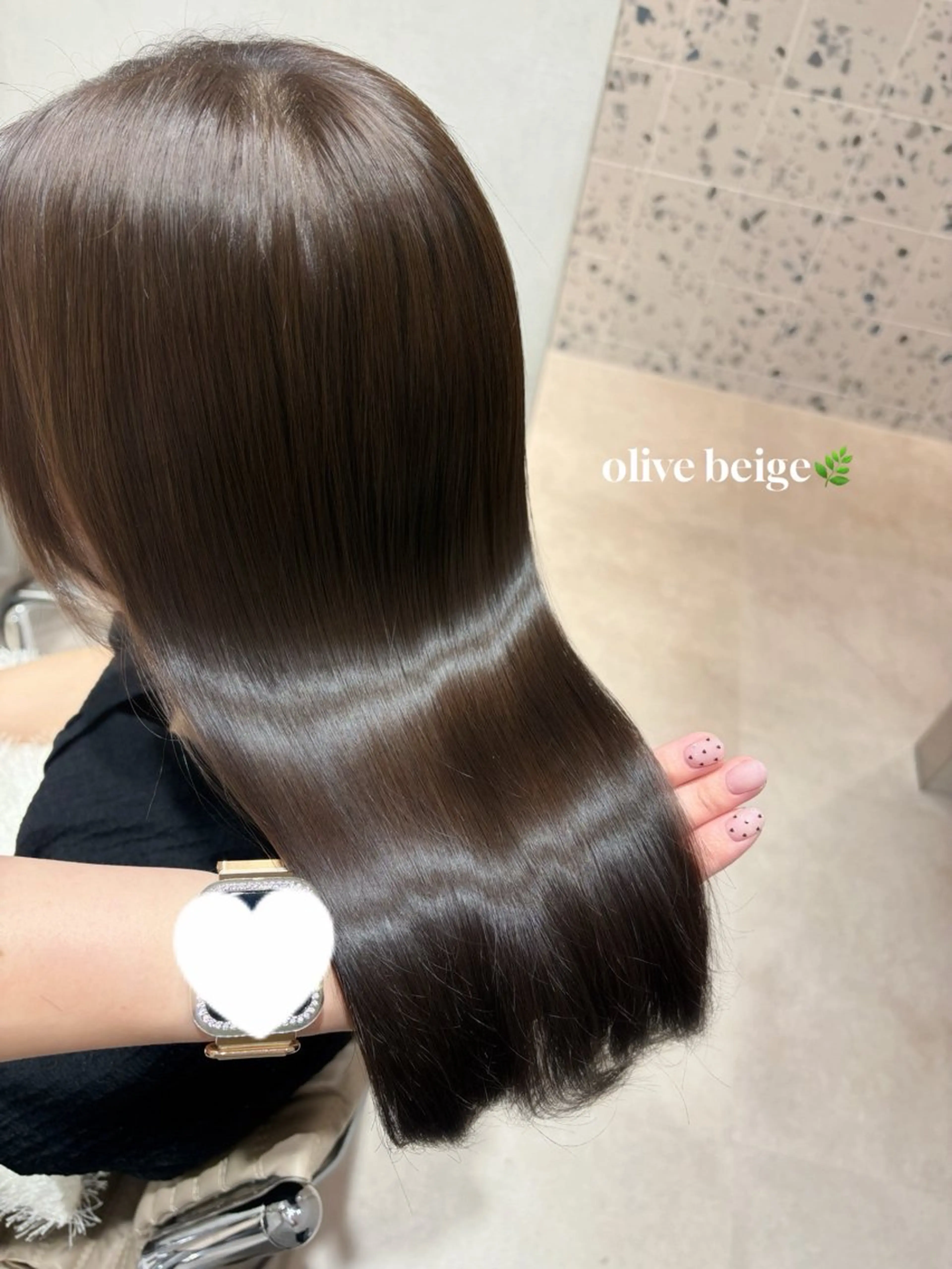 セミロング カラー カット ヘアカラー トリートメント 艶カラー／ 髪質改善／arisaのヘアスタイル