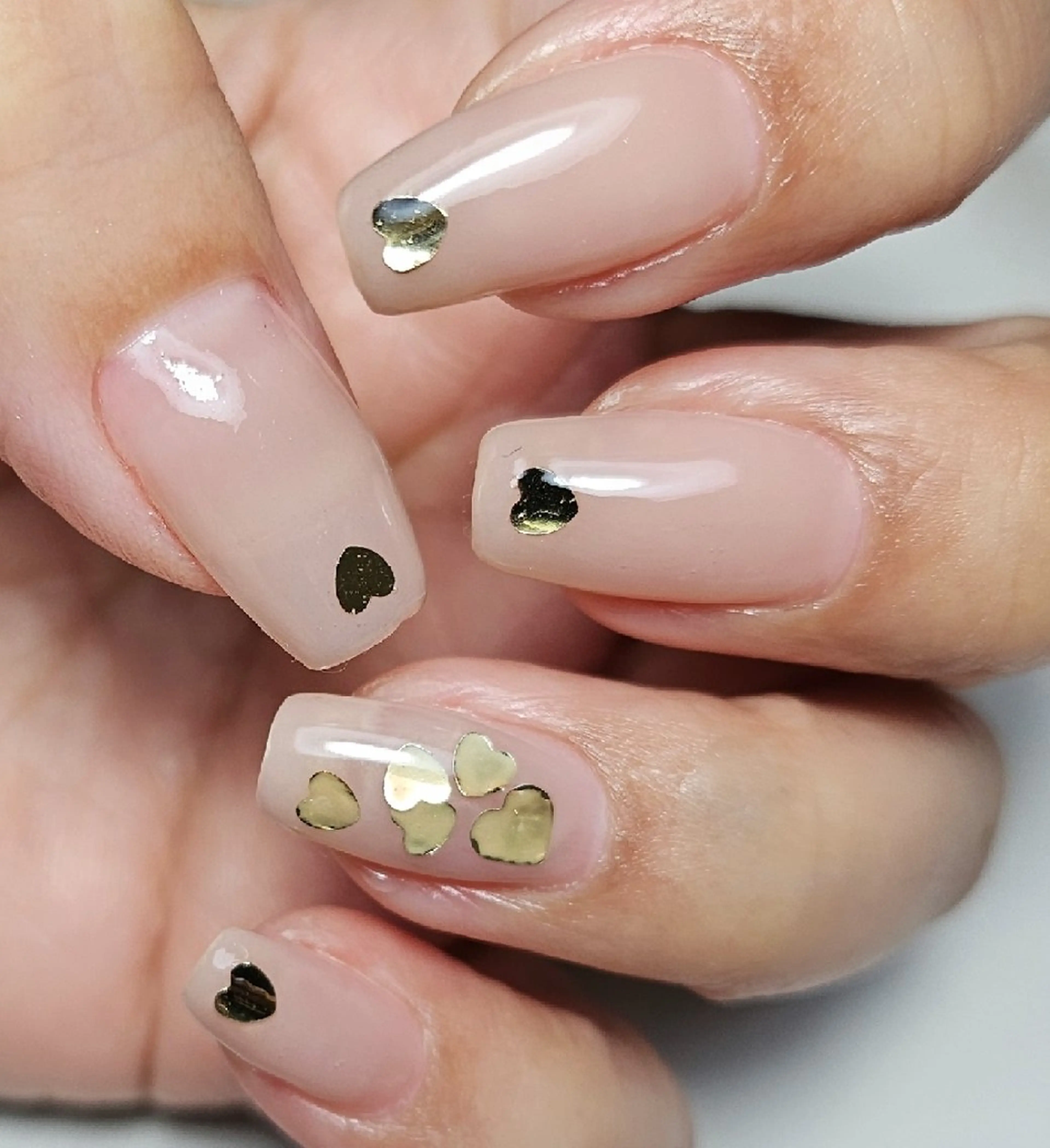 ネイル ハート シンプルネイル バレンタイン ハンドネイル Noah'snail   のネイルデザイン