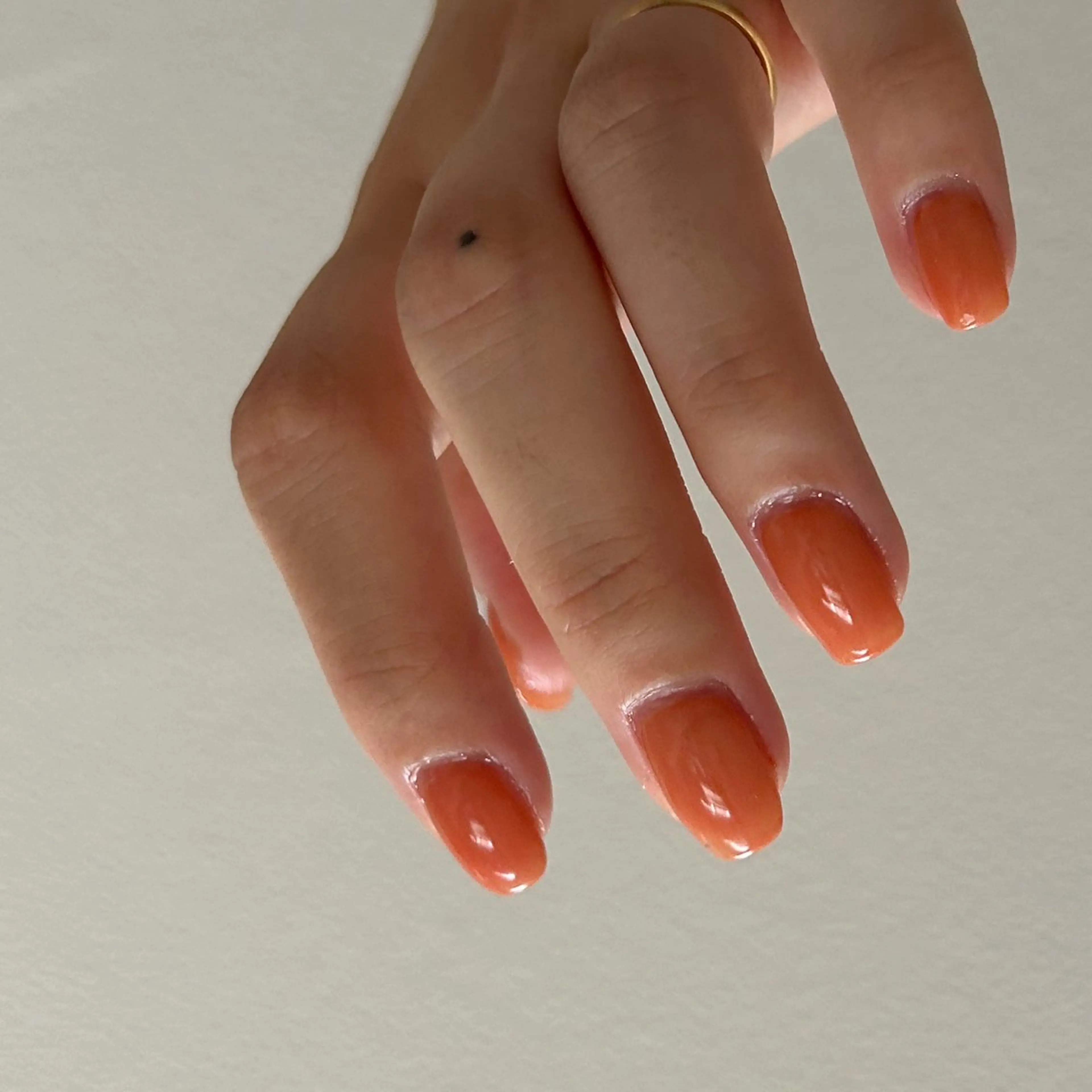 ネイル ワンカラーネイル 金木犀ネイルサロン 吉田のネイルデザイン