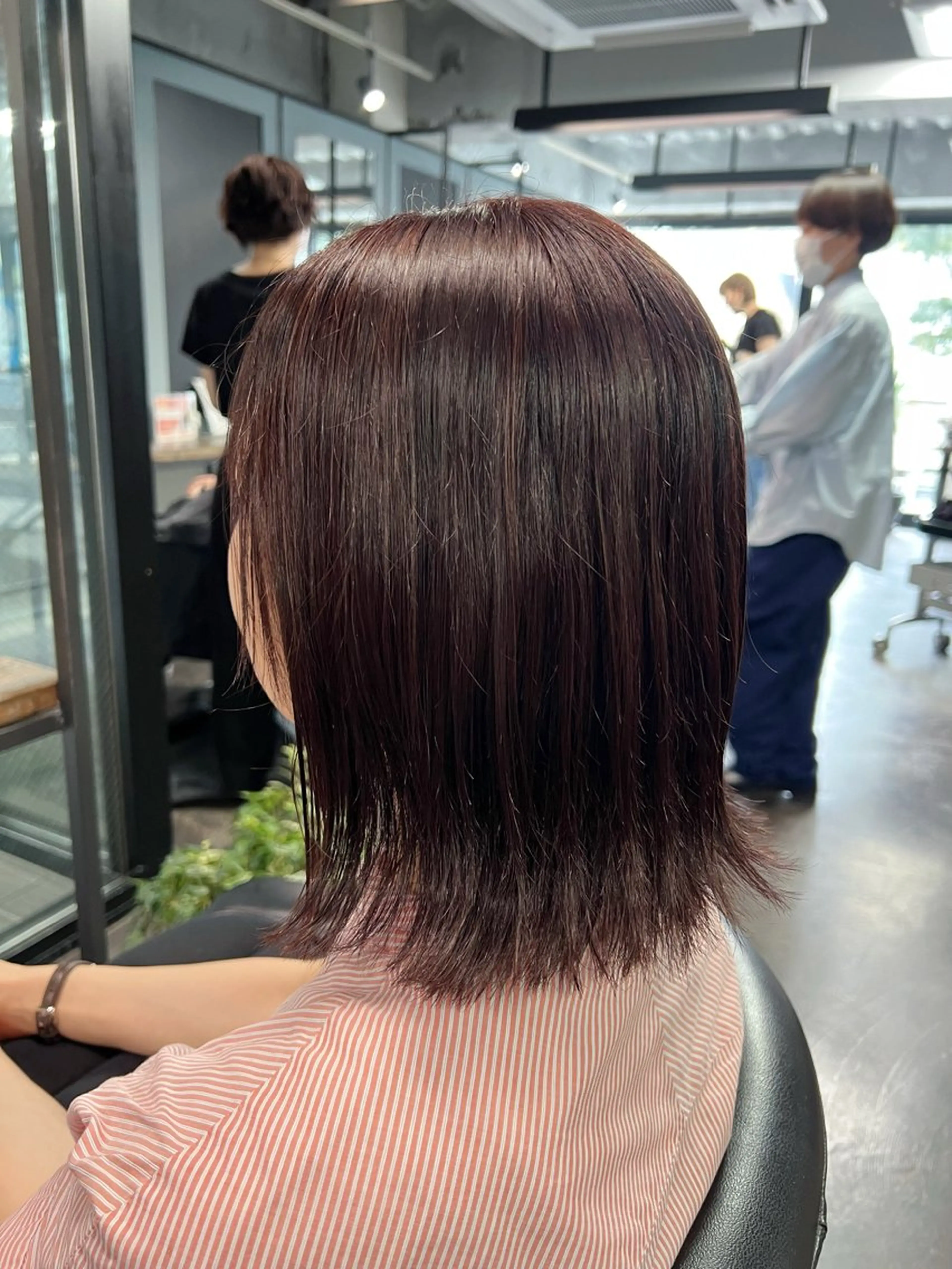 ミディアム ハイライト 💘札幌クロスパーマ 髪質改善💘rinaのヘアスタイル