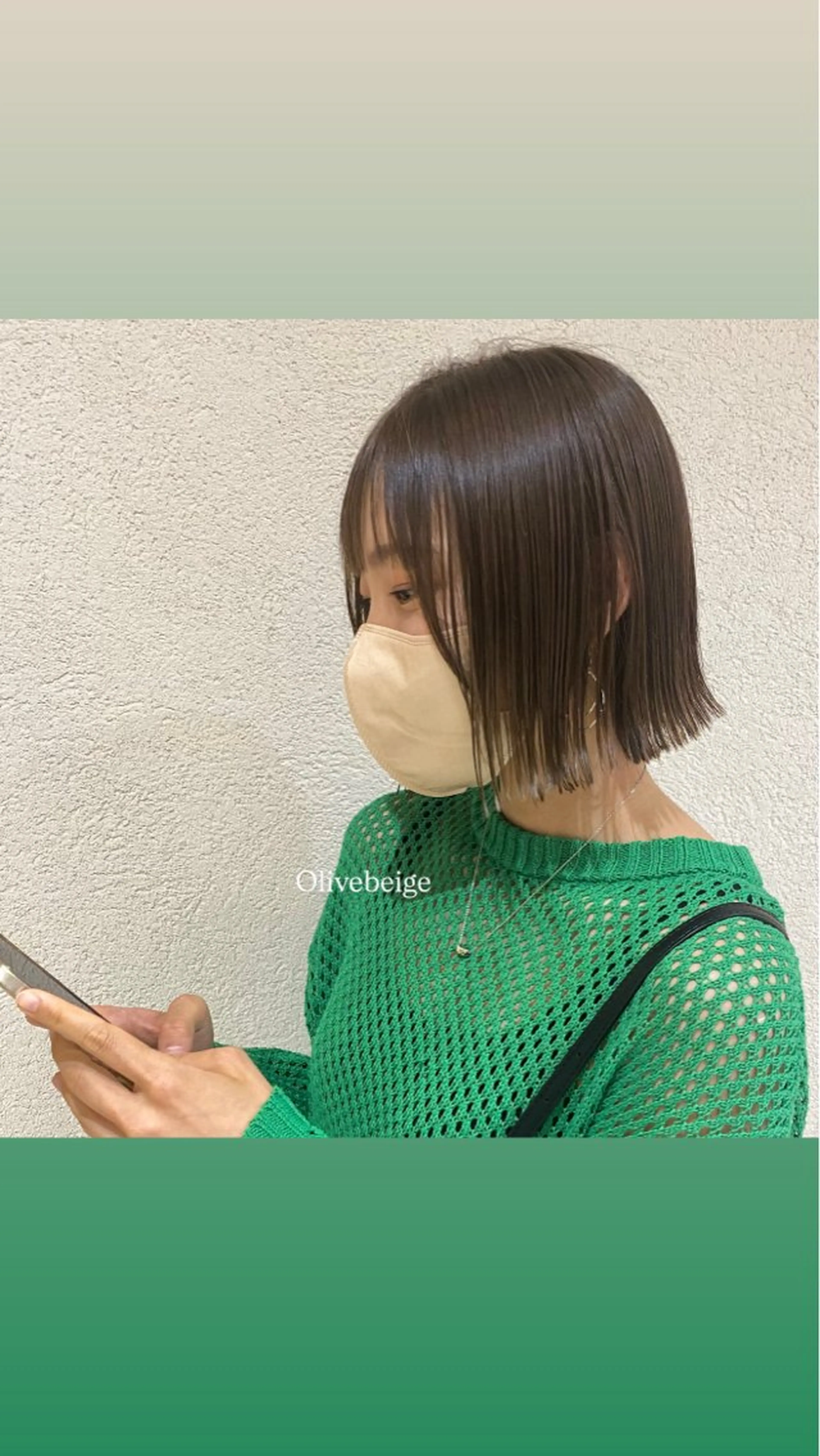 ミディアム カラー 💎寒色特化💎 透明感カラーみきのヘアスタイル