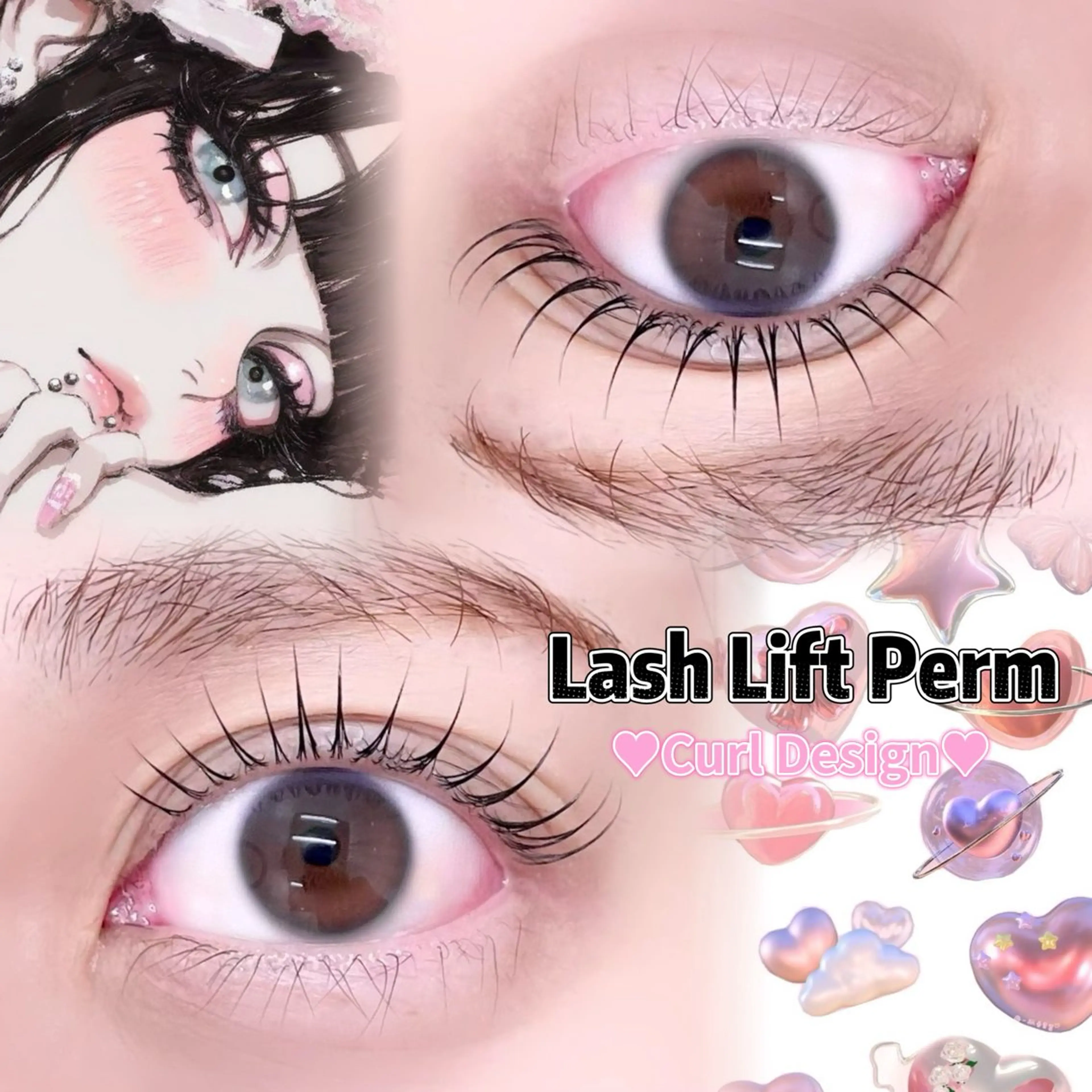 マツエク・マツパ 一重×まつ毛パーマ マツパ 🌙Rebecca ERINA🐈‍⬛のマツエク・マツパデザイン