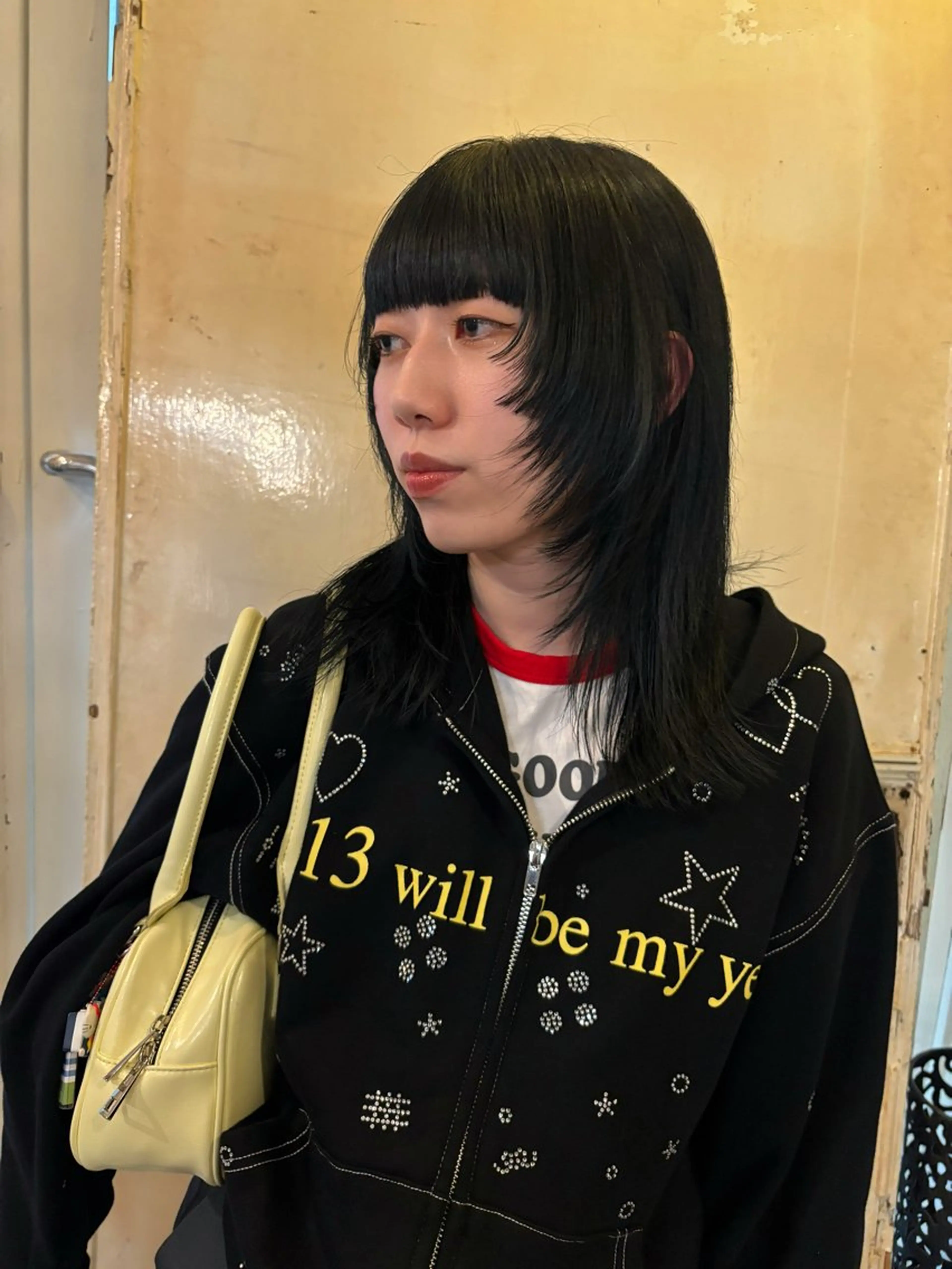 セミロング レイヤーカット ヘアカラー ヒラカホ/ ブリーチ/似合わせのヘアスタイル