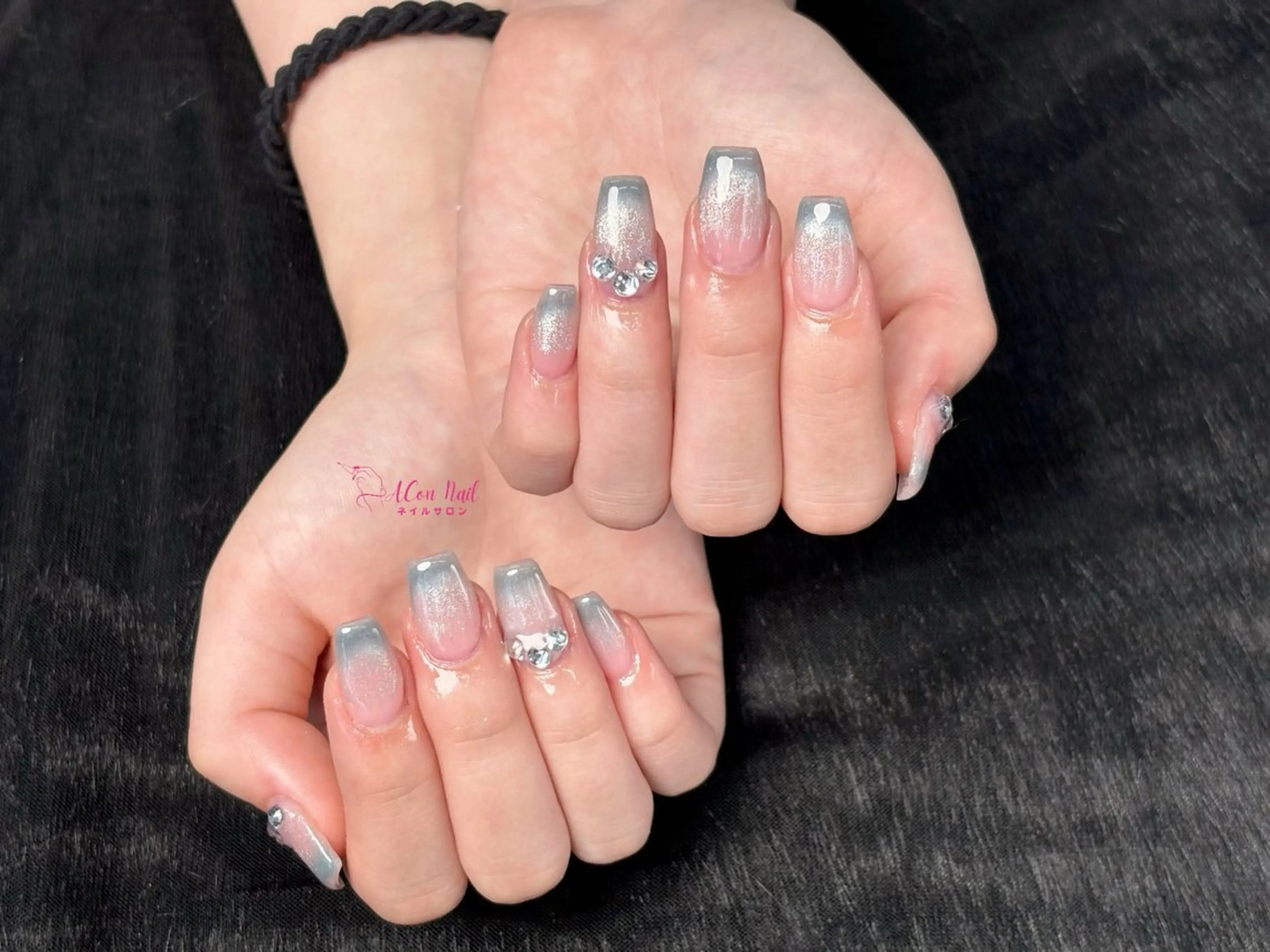 ネイル 桜ネイル 長さ出し フラワーネイル フレンチネイル ジェルネイル ハンドネイル ACon NailSalonのネイルデザイン
