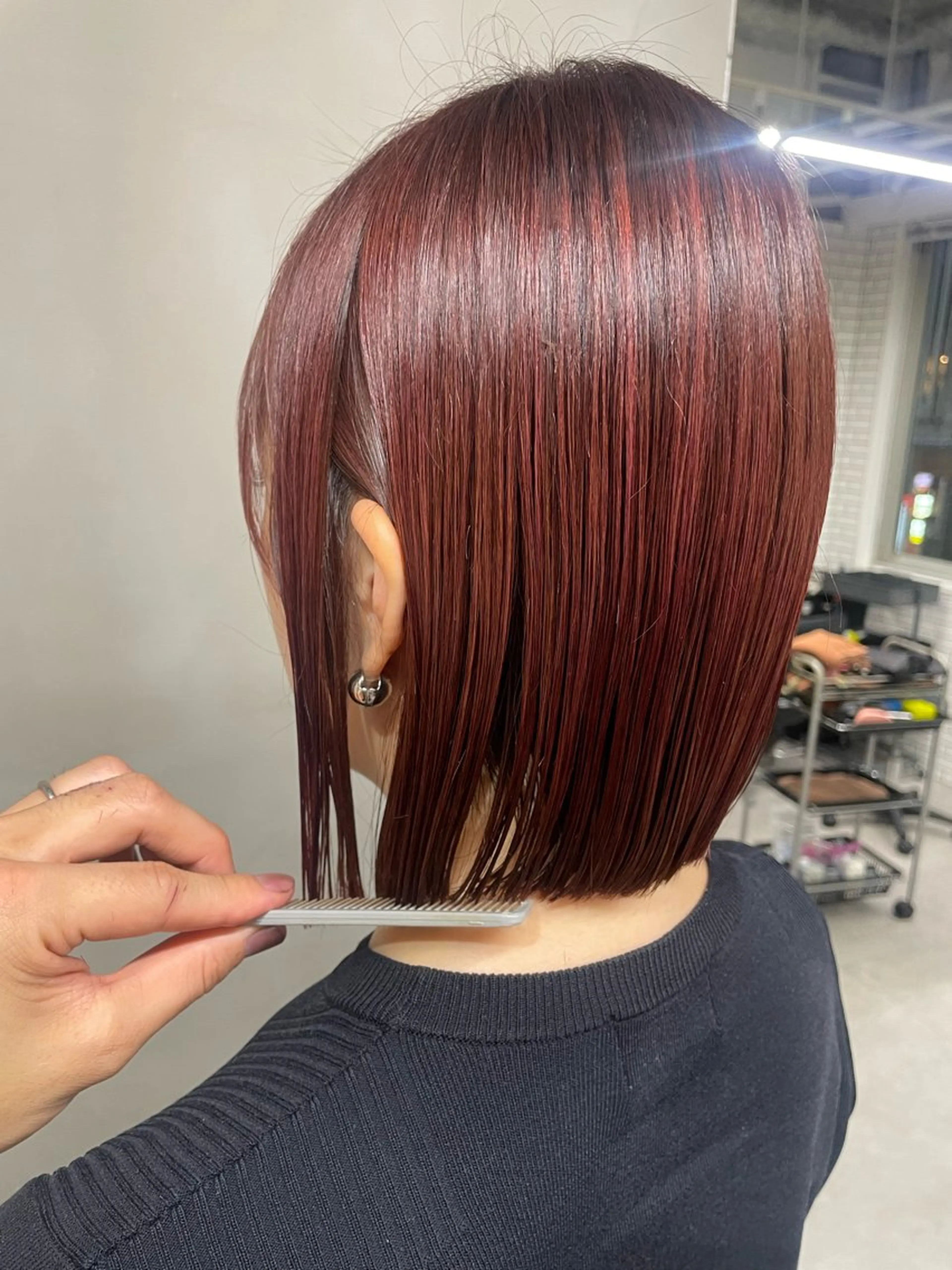 ショート カラー カット ヘアカラー トリートメント Bob &髪質改善 NEMOTOのヘアスタイル