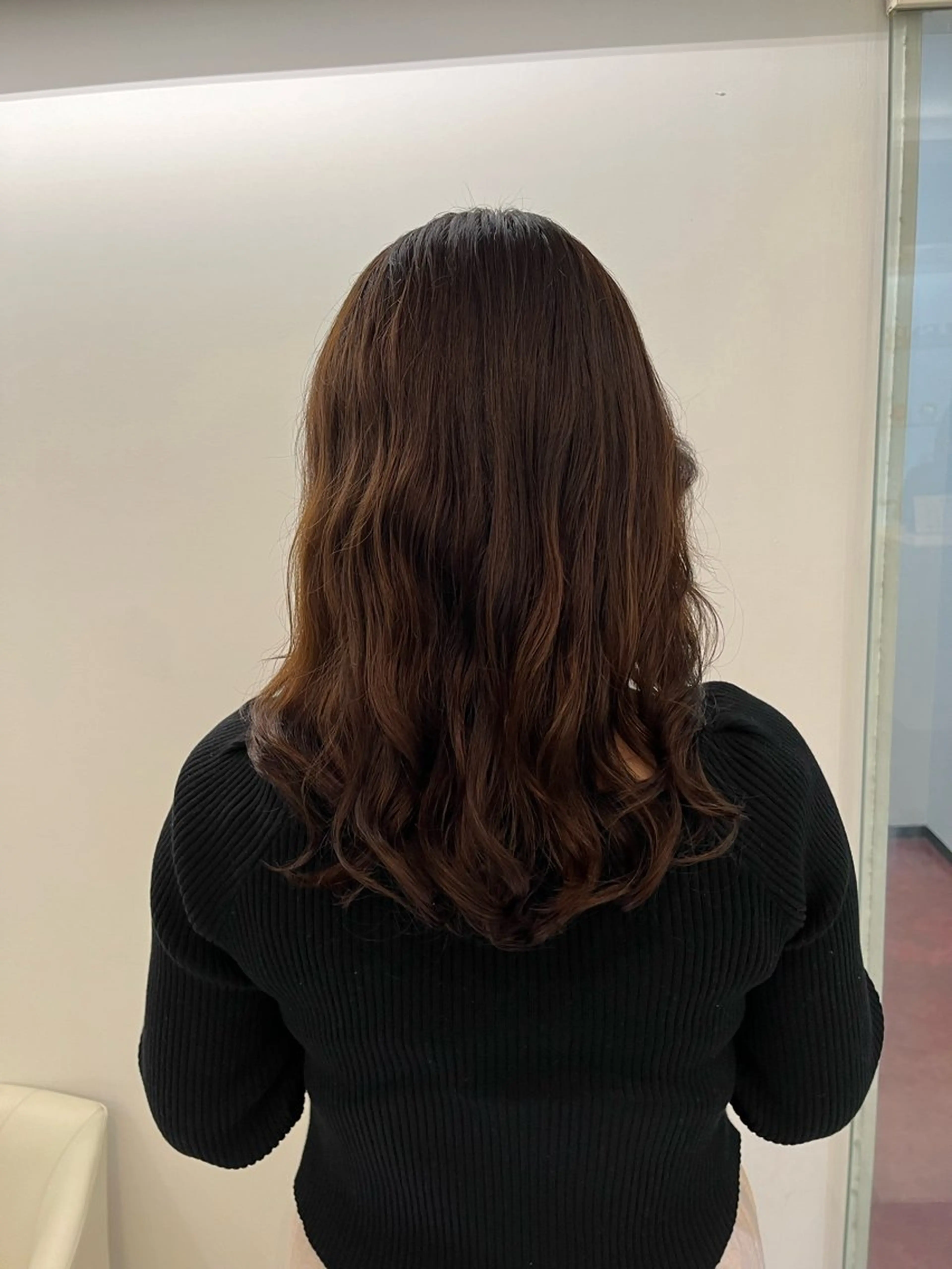 ロング 韓国風ヘア トリートメント カット パーマ トリートメント コテ巻き風パーマ 藤澤　知彌のヘアスタイル