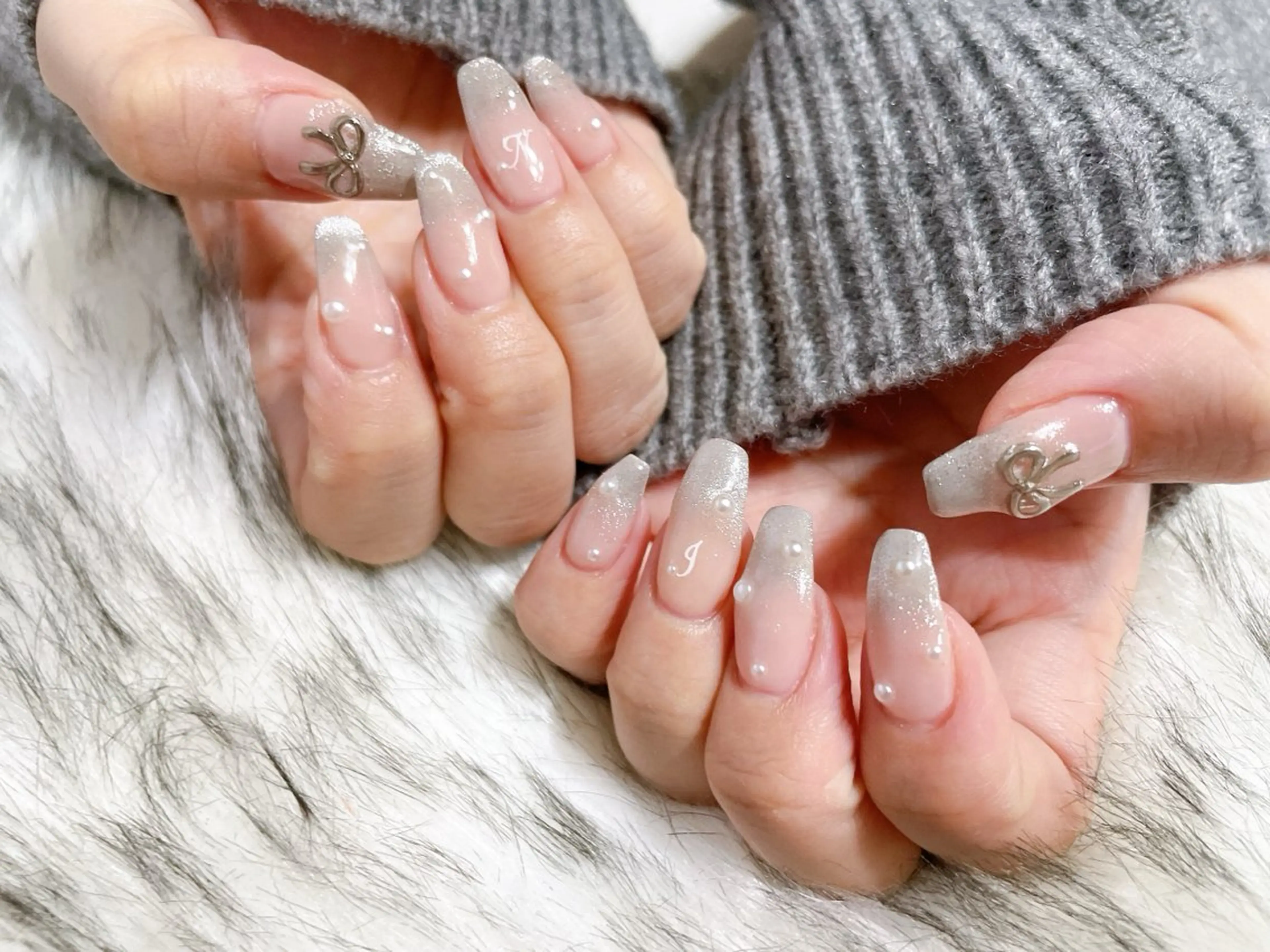 ネイル ジェルネイル キラキラネイル 韓国ネイル パラジェル kikinail 溝の口のネイルデザイン