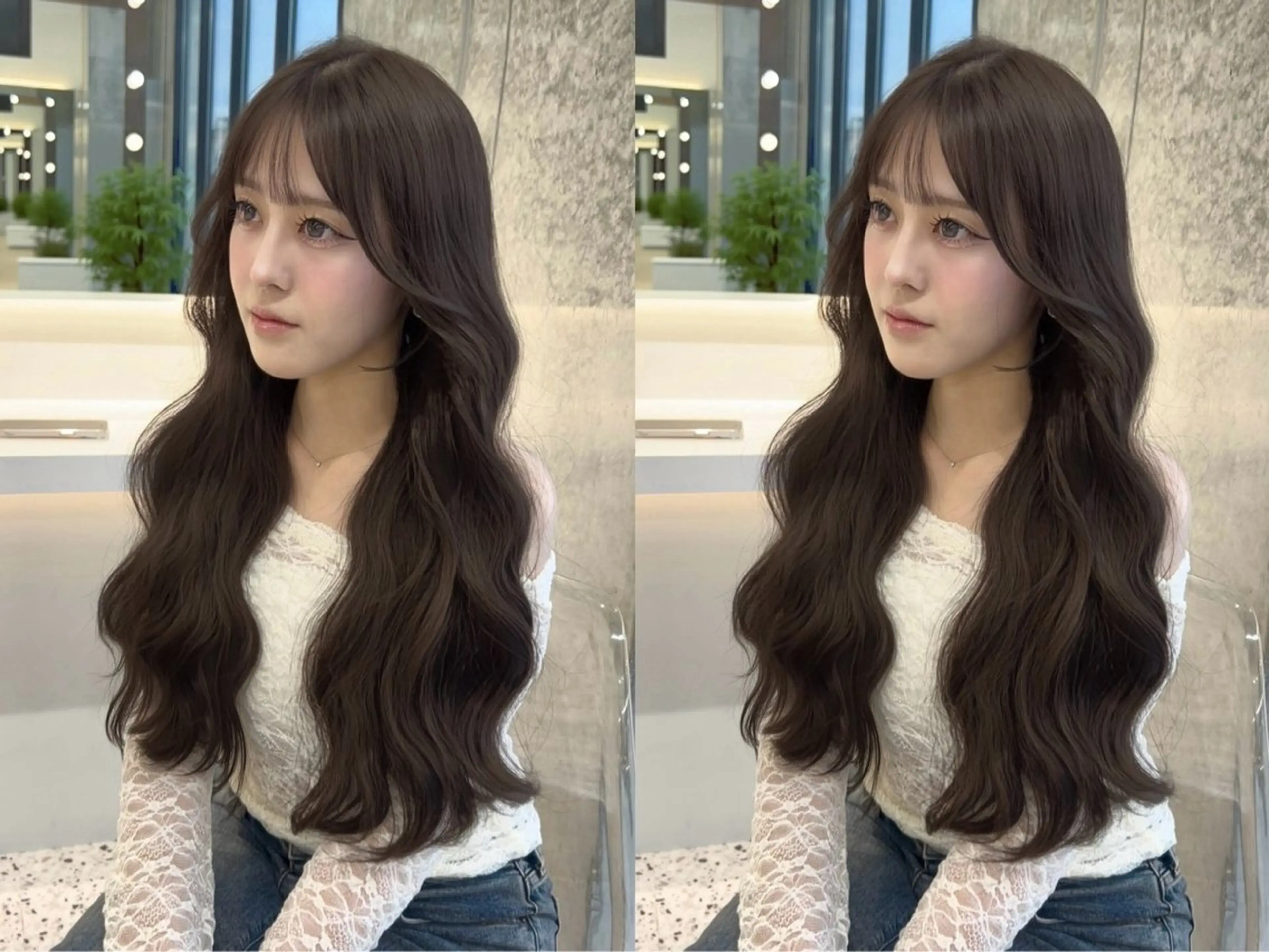 ロング レイヤーカット カット ヘアカラー 🎀透明感カラー shizuka🎀のヘアスタイル