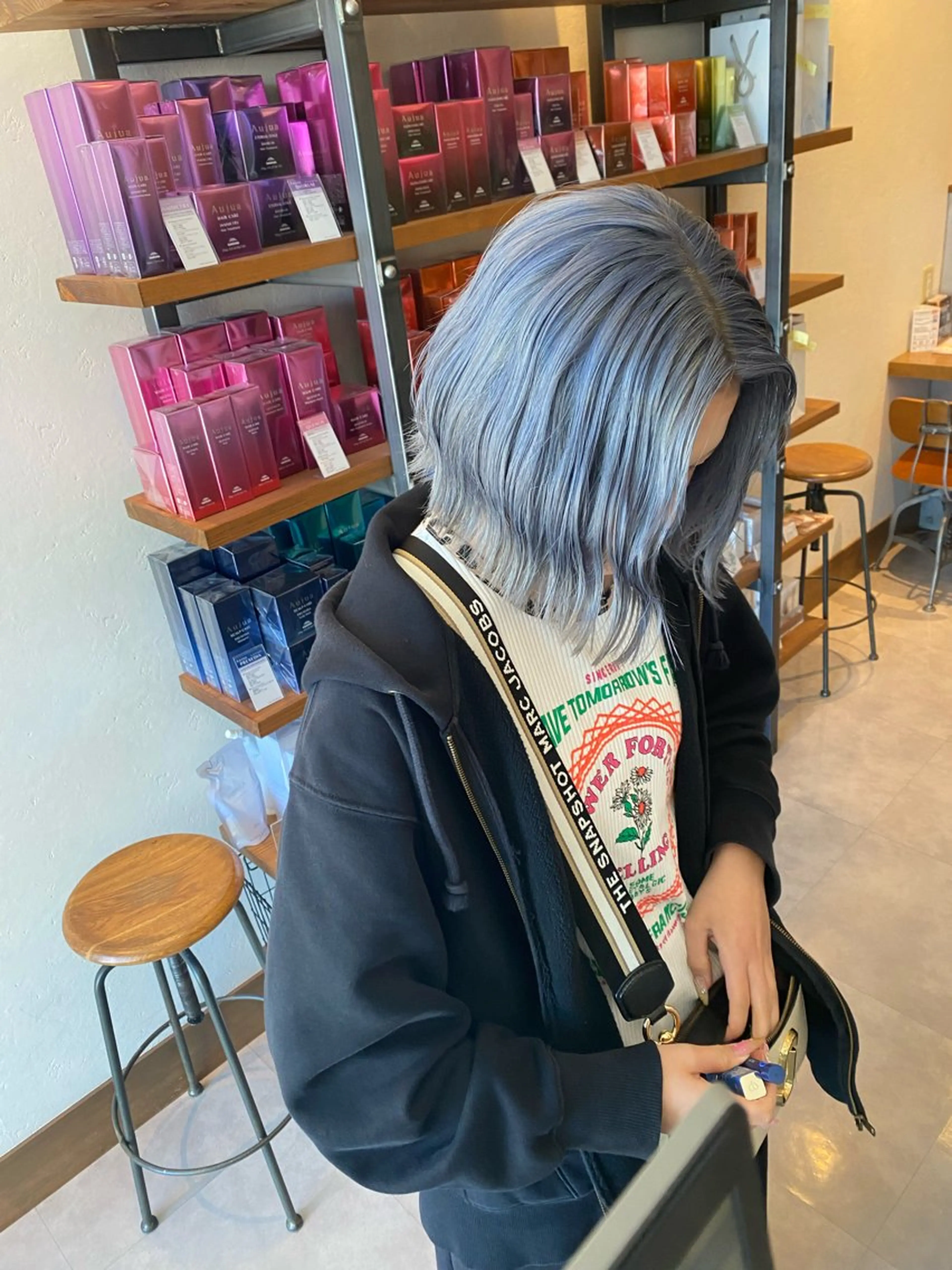 ミディアム カラー カット ヘアカラー 希優🌺ソムリエ /ブリーチ/カットのヘアスタイル