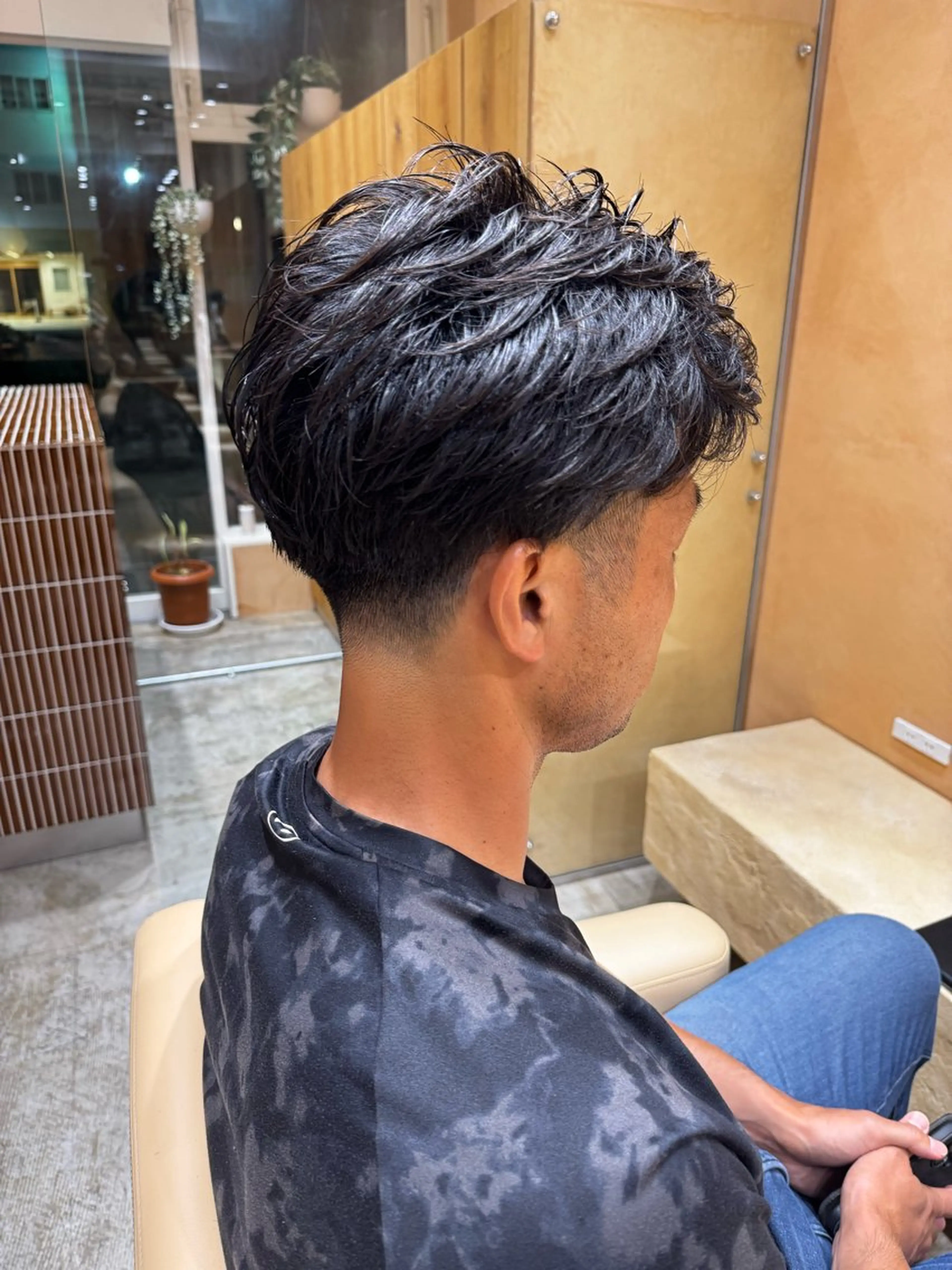 パーマ メンズ メンズパーマ カット パーマ hamashima mireiのヘアスタイル