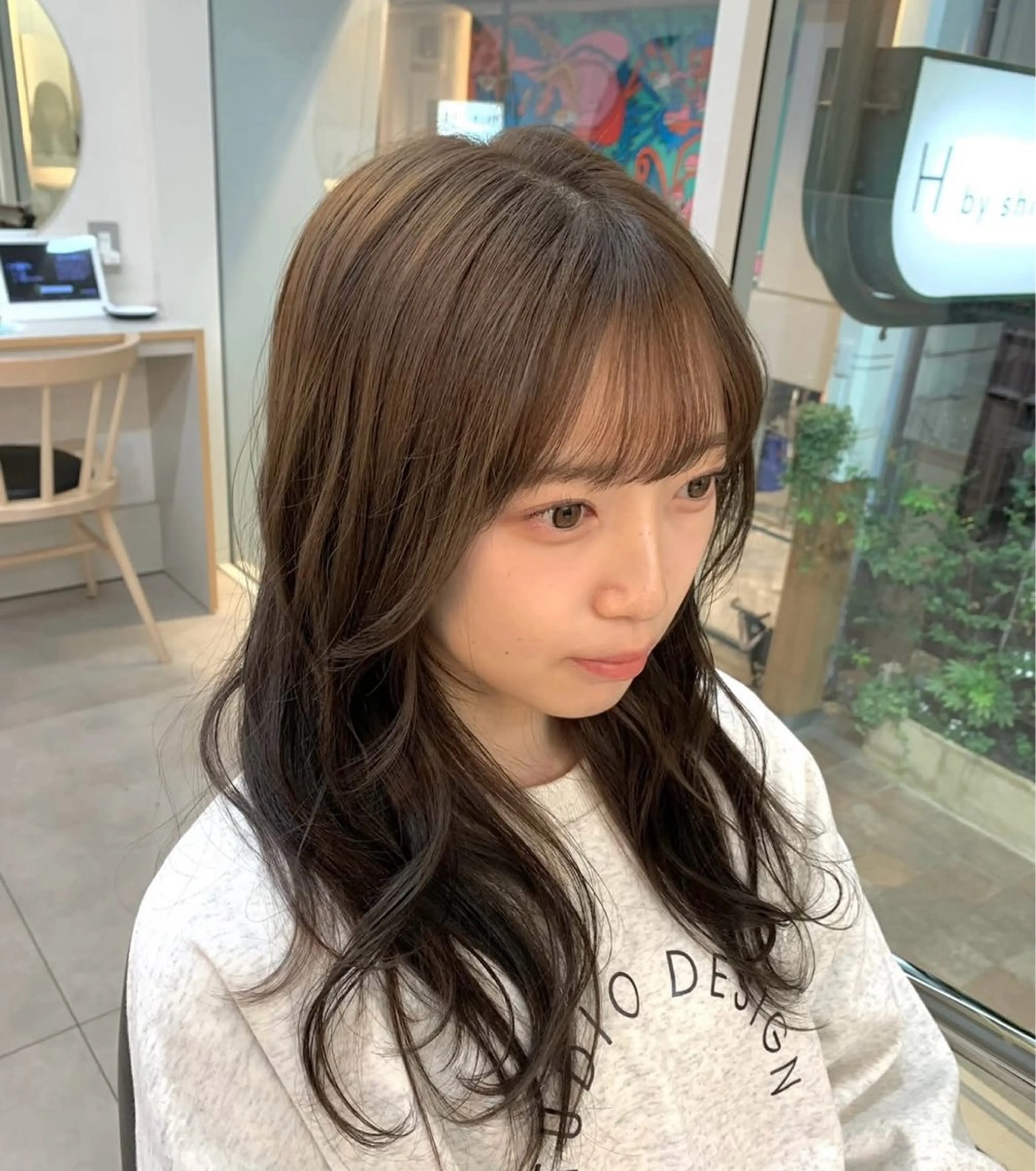 セミロング カラー ヘアカラー 💭ひが るき 💭のヘアスタイル