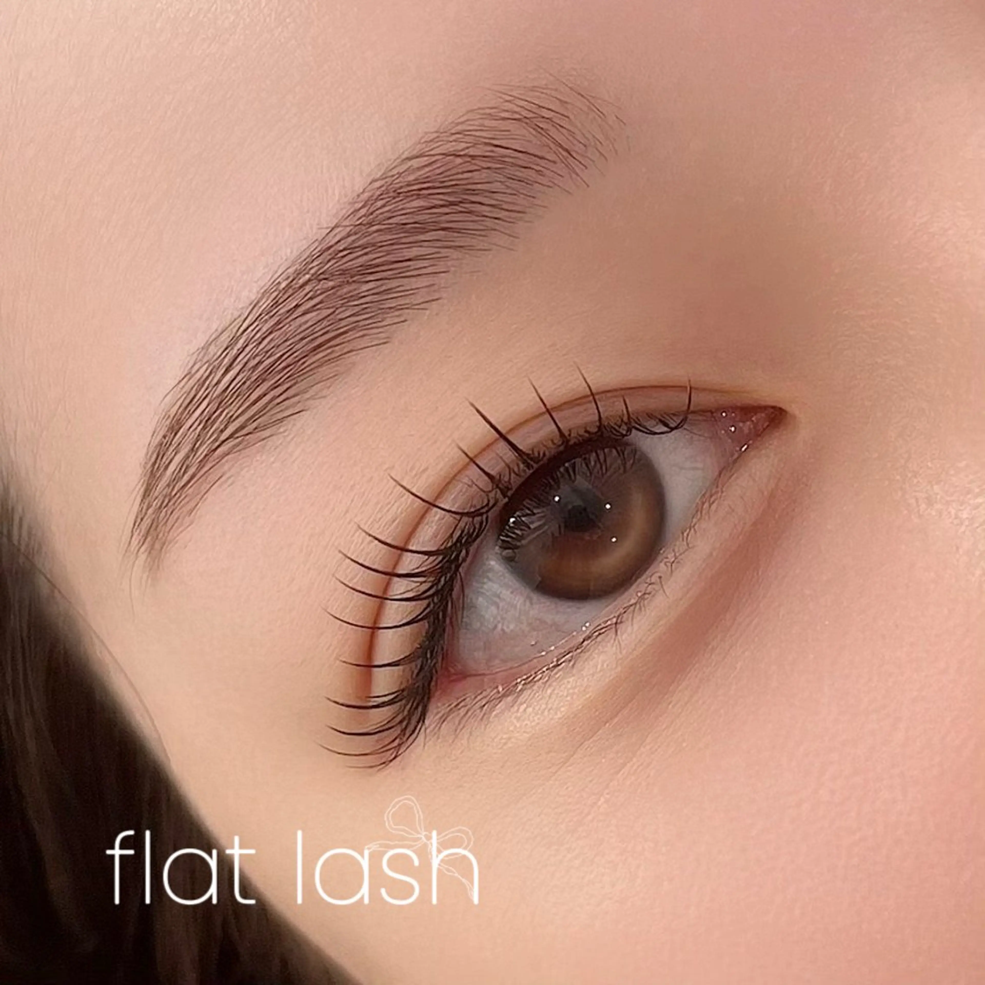 【フラットラッシュ】60本​〜​140本¥4,500​〜​¥6,500(エクステオフは別途500円)の写真