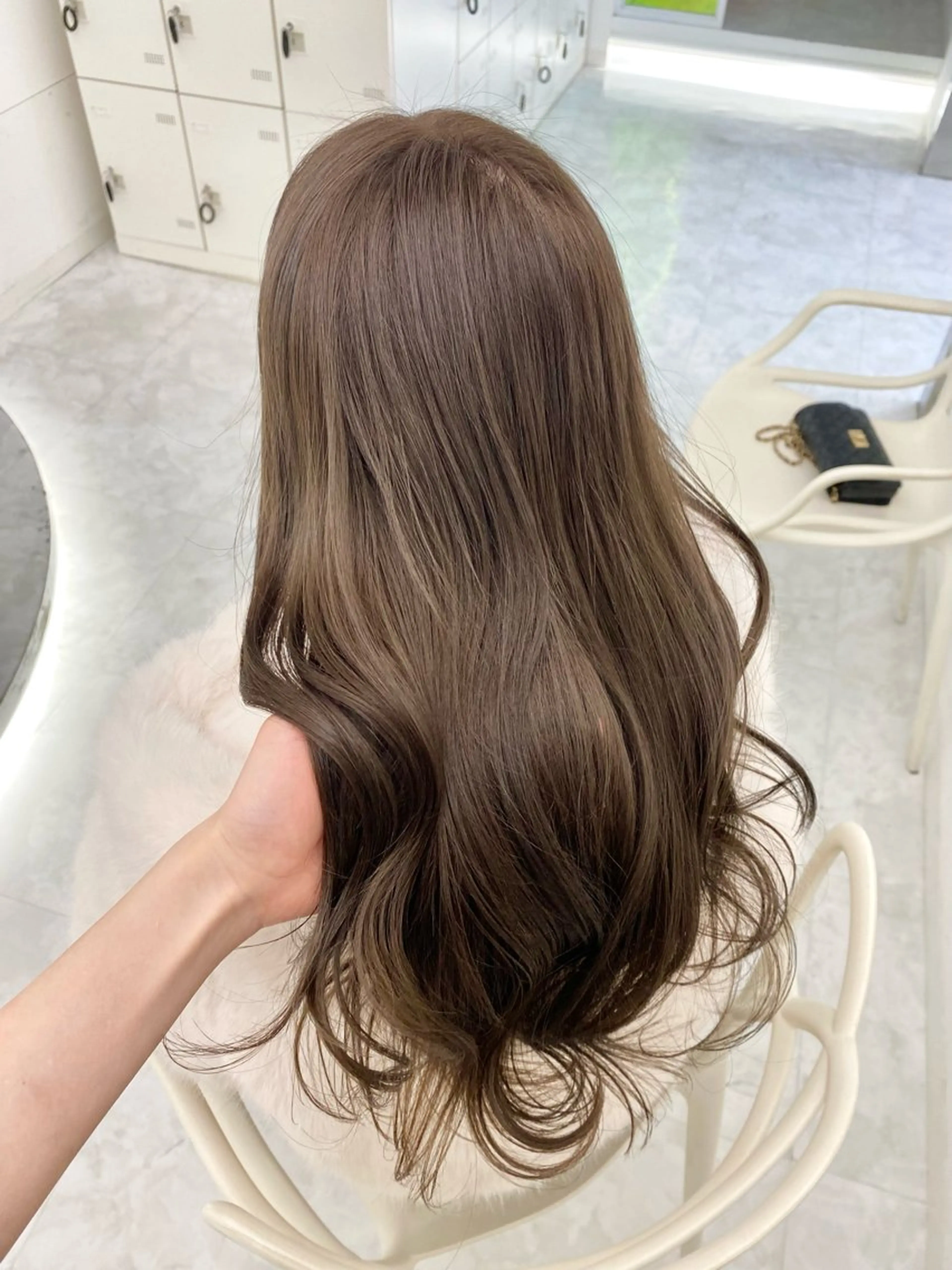 カラー ヘアアレンジ ベージュカラー ブリーチ ミルクティーベージュ 🤍やわらか抜け感 hair🤍RINのヘアスタイル