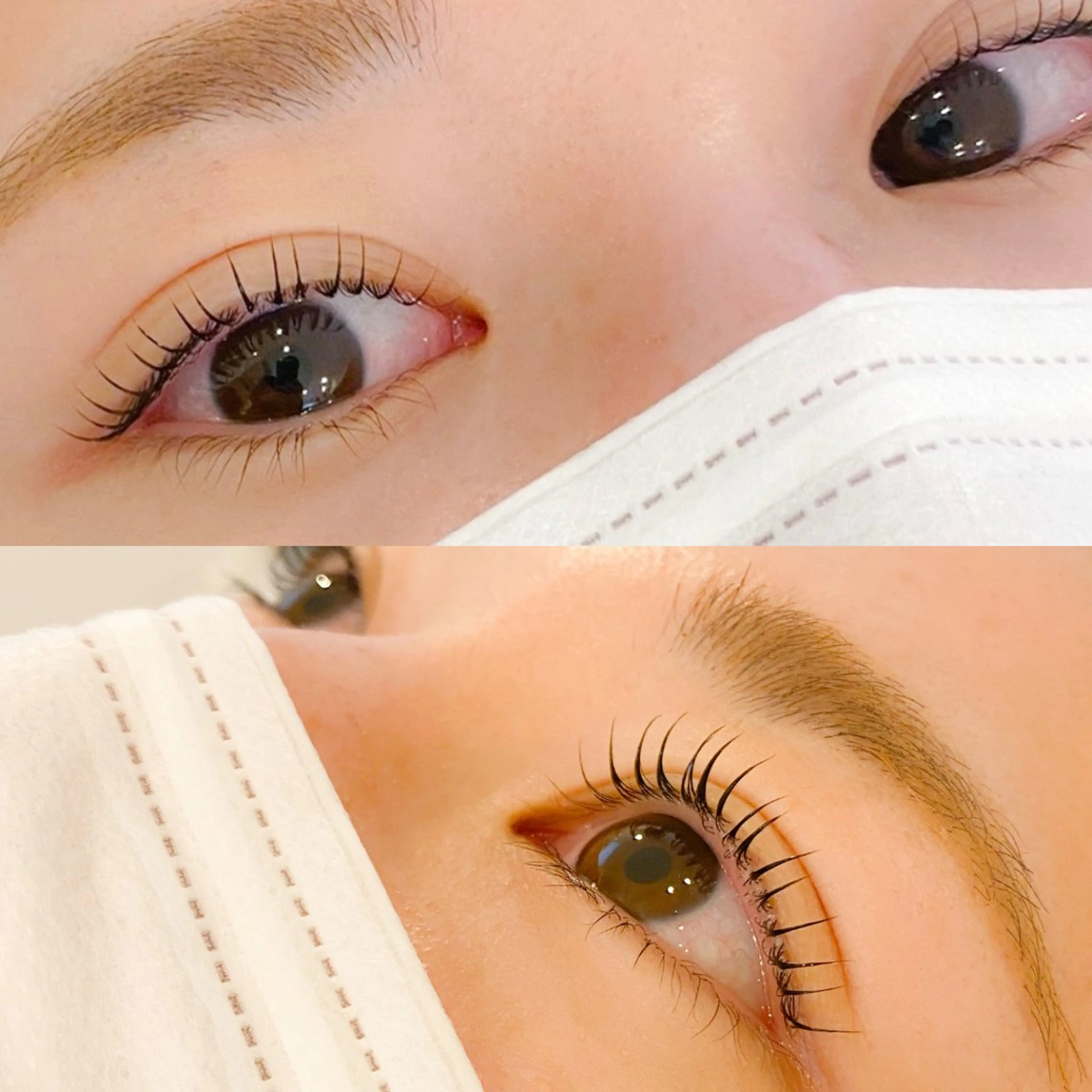 マツエク・マツパ フラットラッシュ まつげパーマ 一重×まつ毛パーマ ボリュームラッシュ 繪蒔/柿の木坂 にあるまつ毛サロンのマツエク・マツパデザイン
