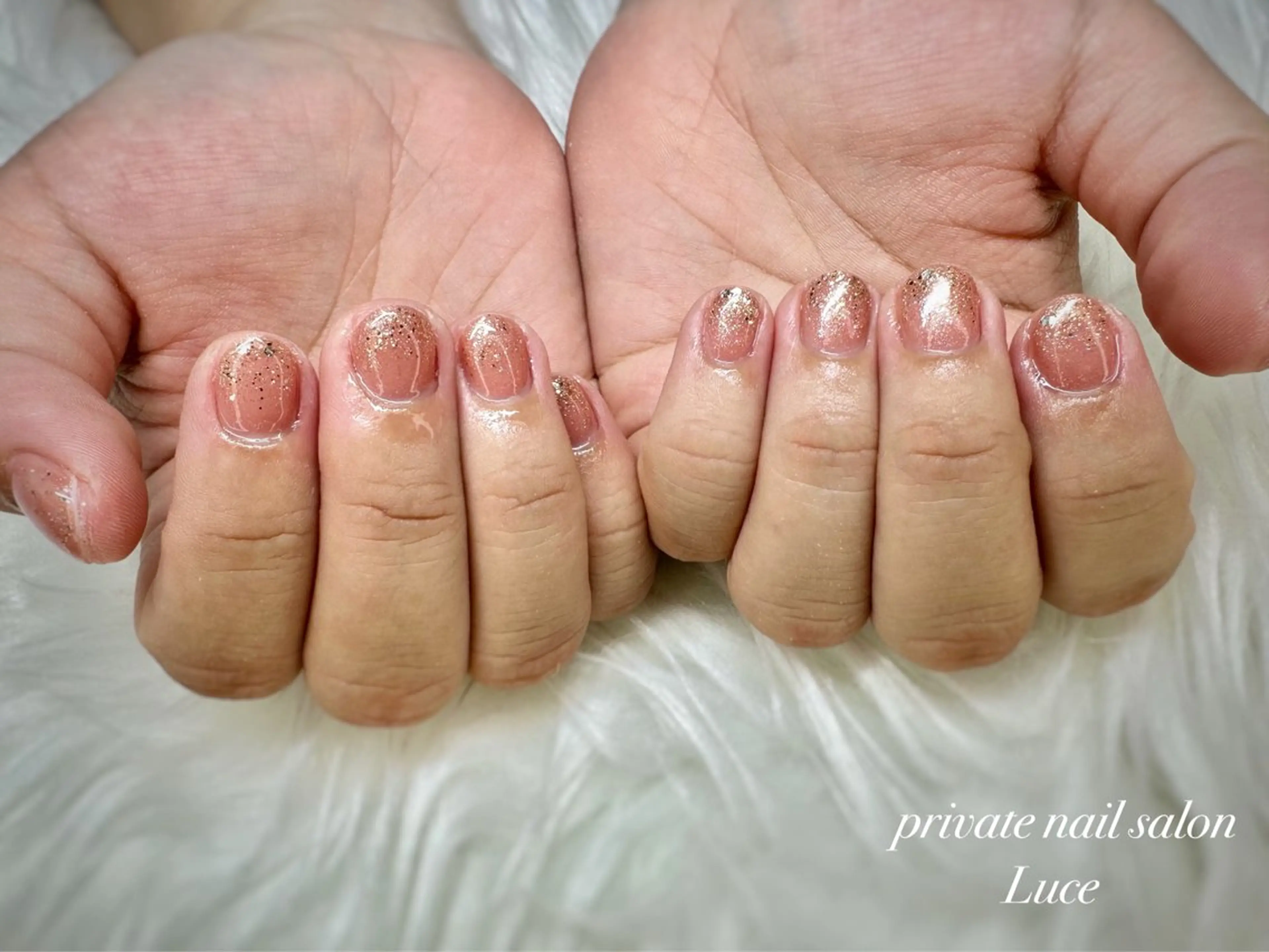 ネイル ラメ(グリッター) ハンドネイル nailsalon Luce🕊️のネイルデザイン