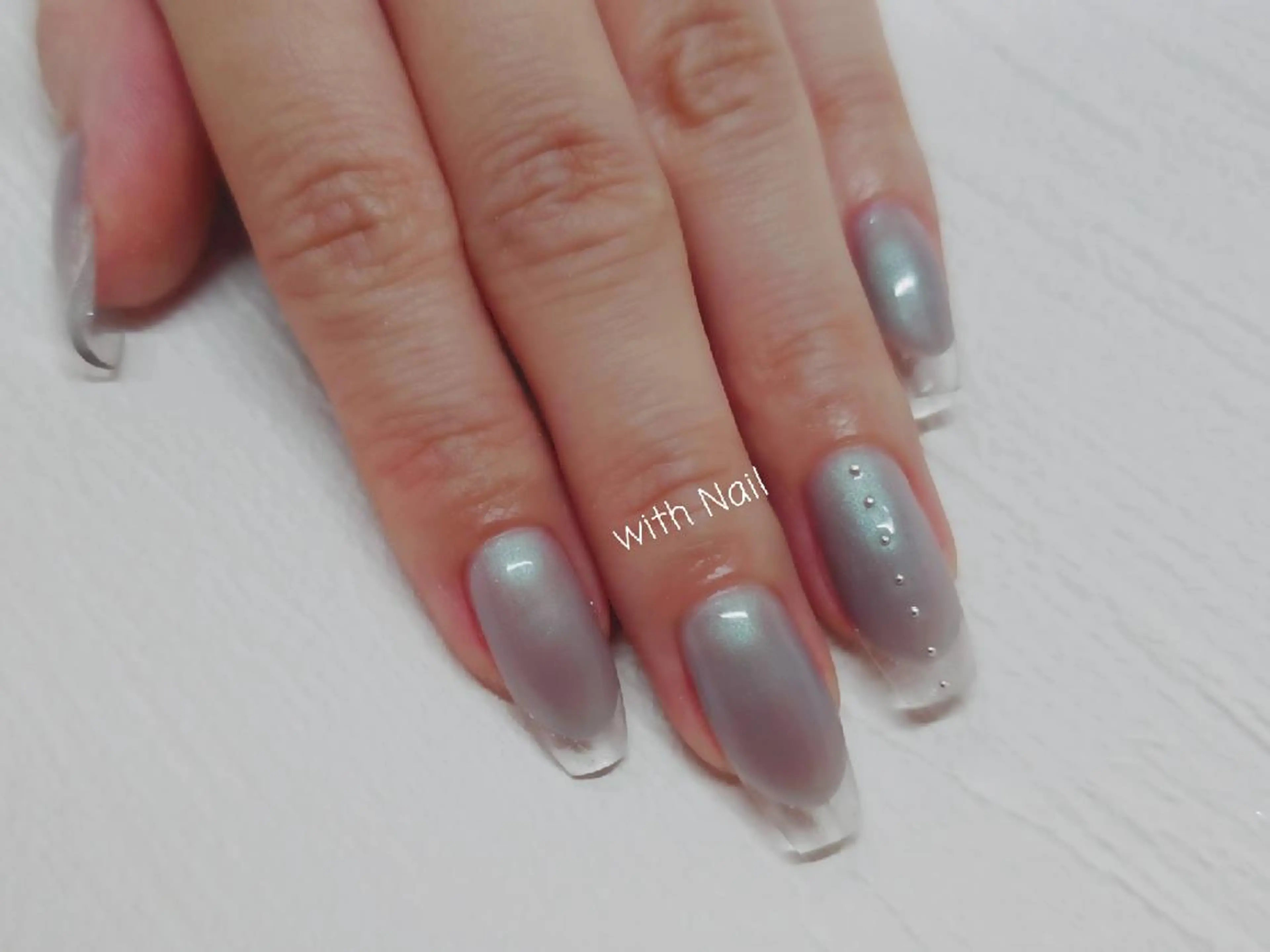ネイル クリアネイル フレンチネイル ハンドネイル with Nail   ナガヤのネイルデザイン