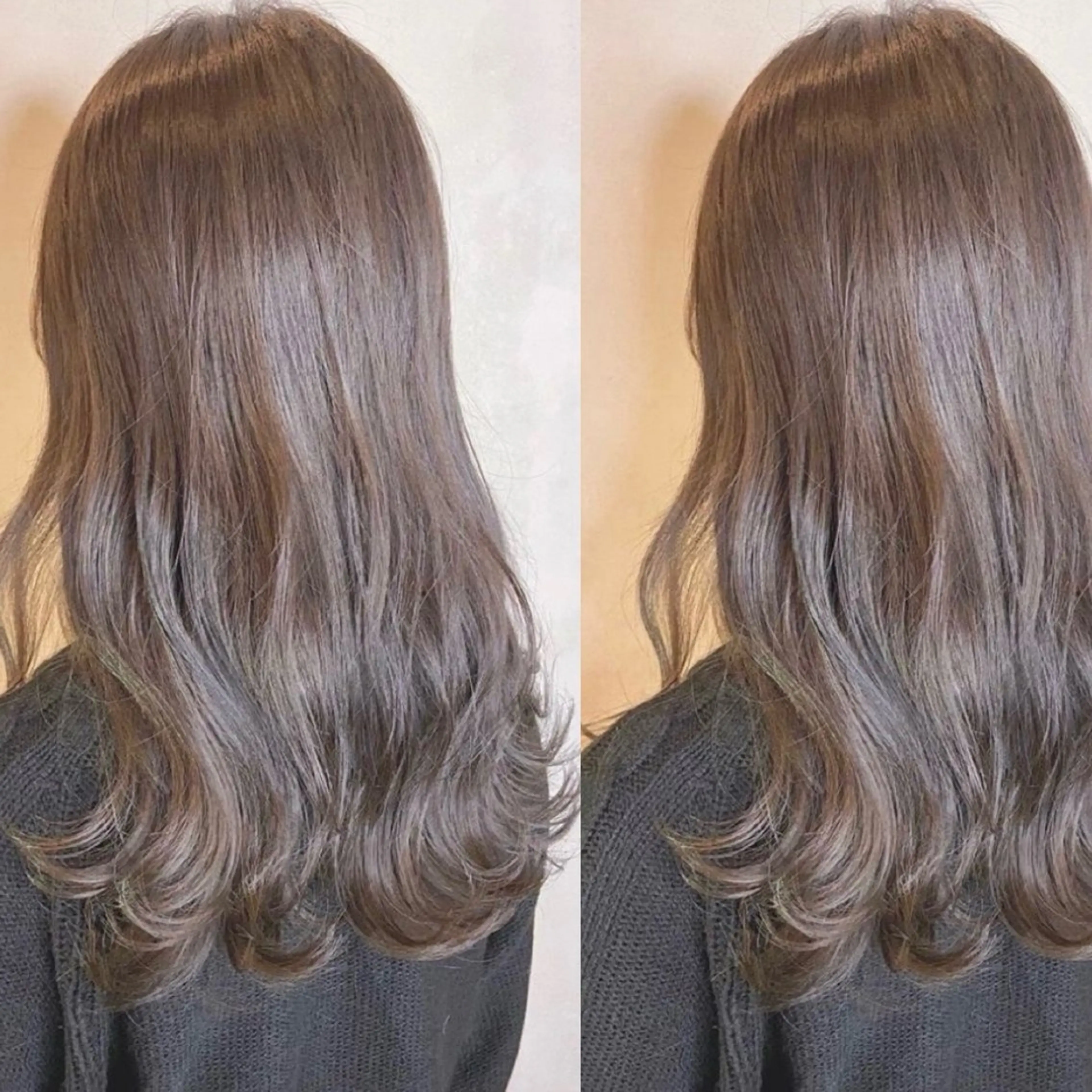 ロング カラー 表参道/ハイライト バレイヤージュのヘアスタイル