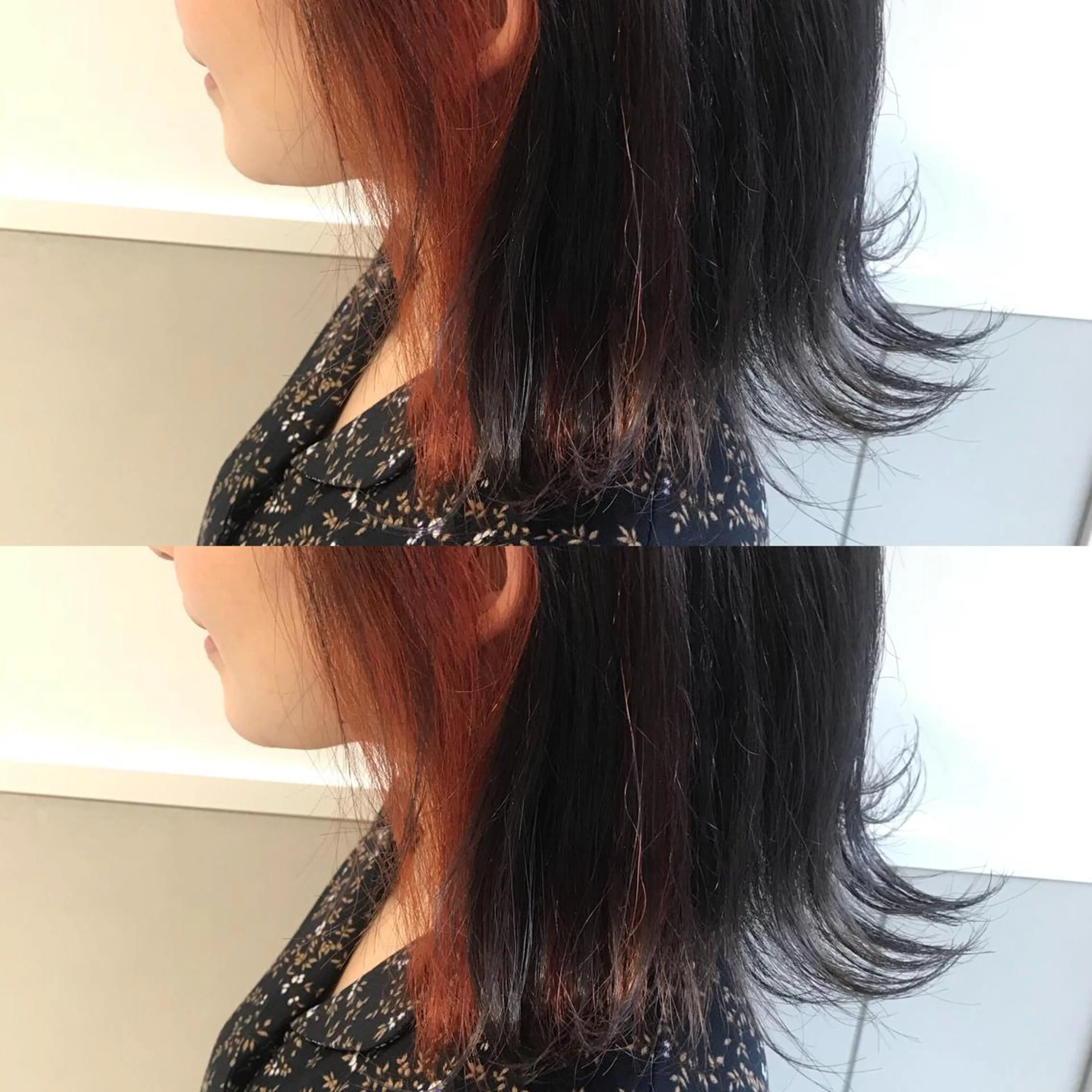 ミディアム カラー 小栗 麻衣のヘアスタイル