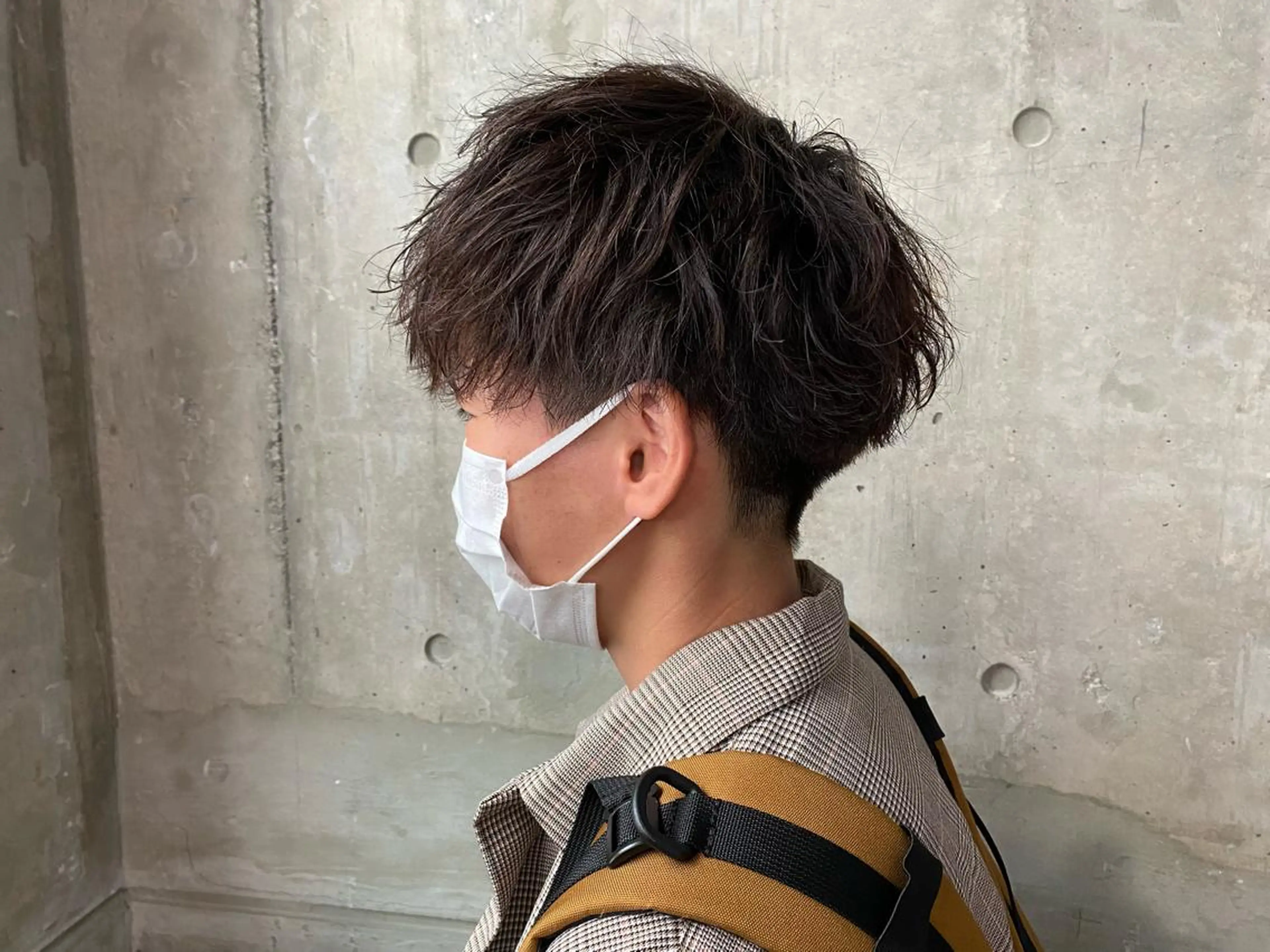 カラー パーマ メンズ 大人っぽ♡上品な暖色 ♡ブリーチなし♡のヘアスタイル