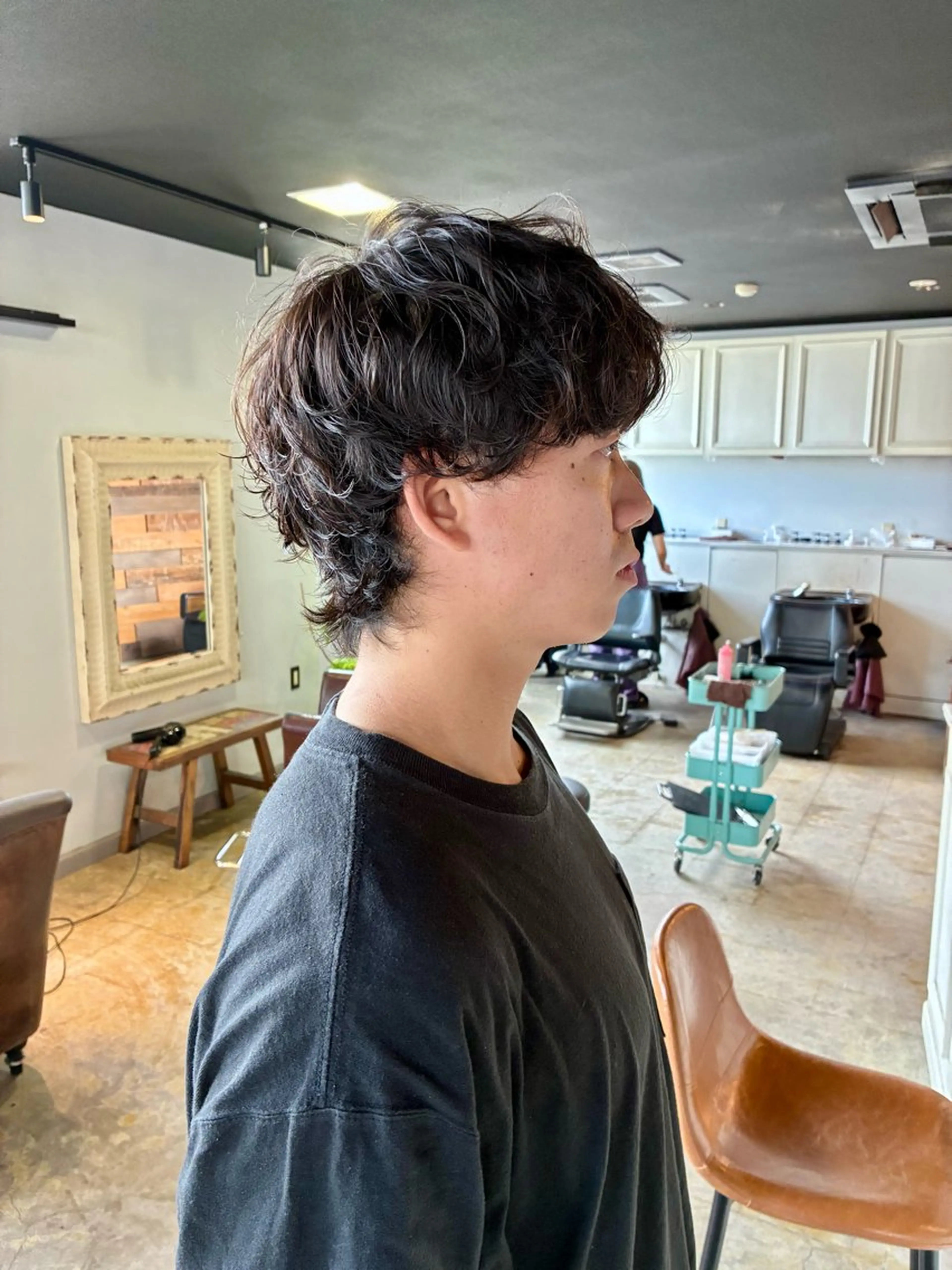 パーマ メンズ カット パーマ トリートメント 新規再来率No.1 金山/メンズパーマのヘアスタイル