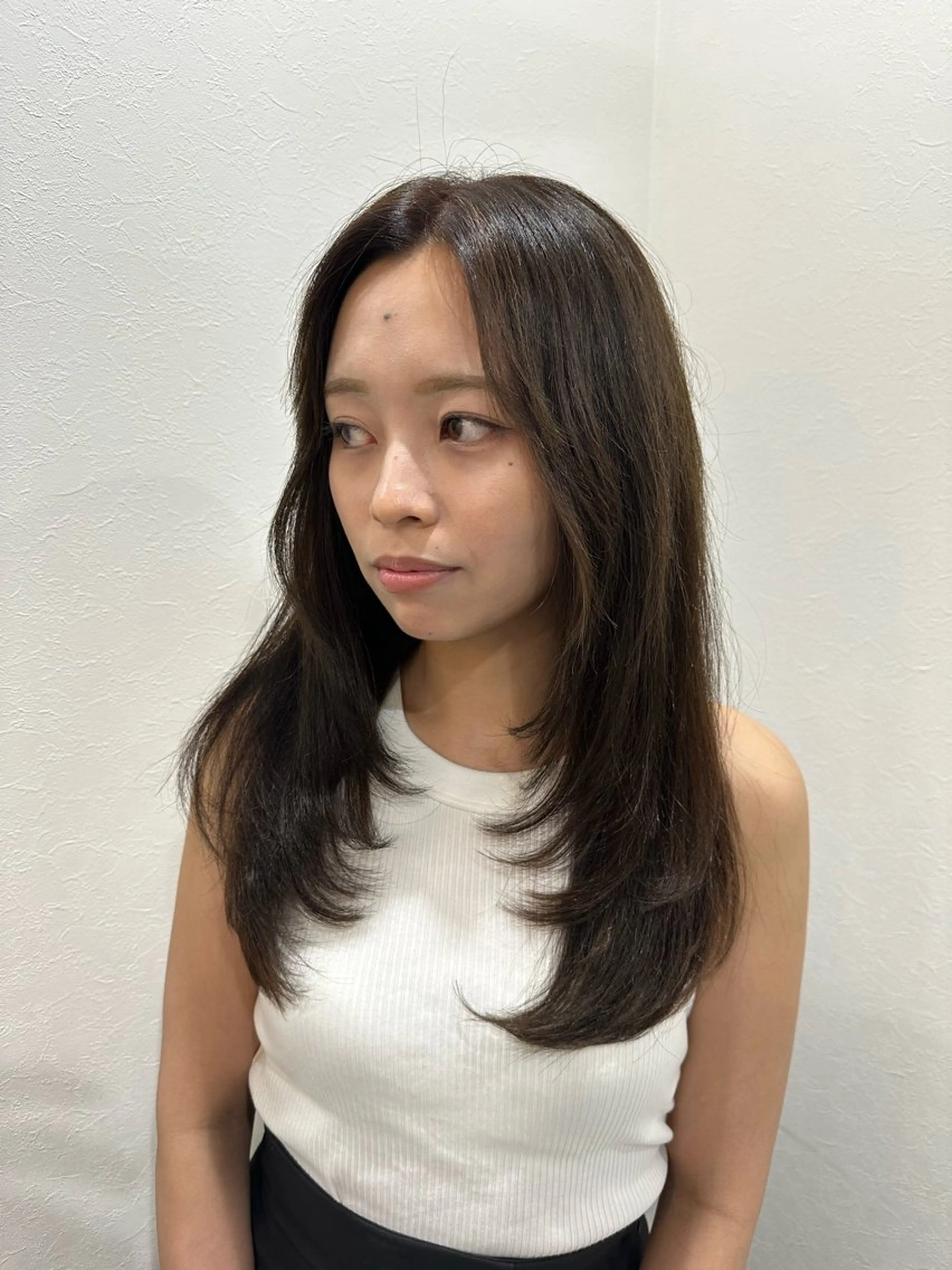 ミディアム プルエクステ エクステ レイヤーカット エクステ プルエクステ/透明感 カラー✨KAZUKIのヘアスタイル