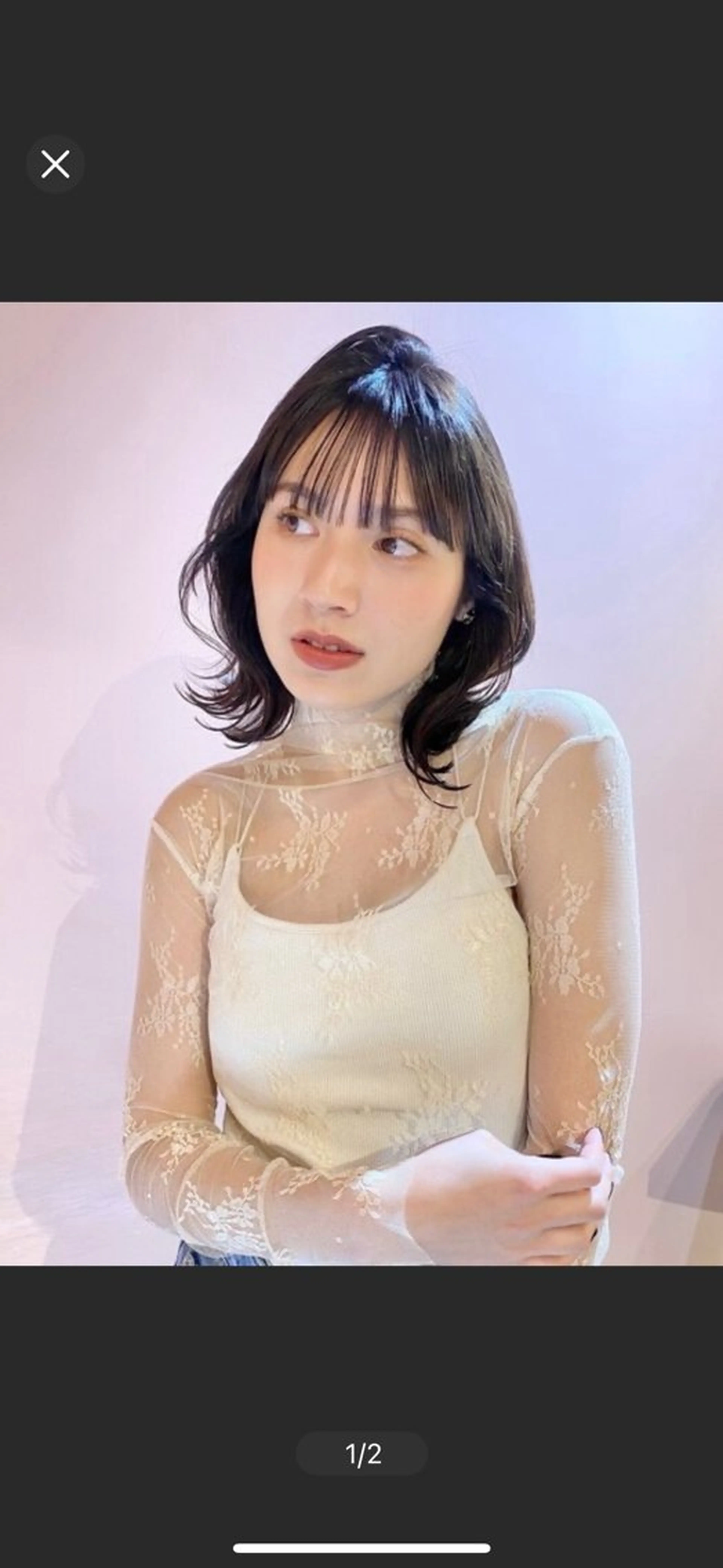 ミディアム ボブレイヤー ボブ くびれヘア 韓国風ヘア レイヤーカット 柔らかメルティ ヘア🩰Yuuhaのヘアスタイル