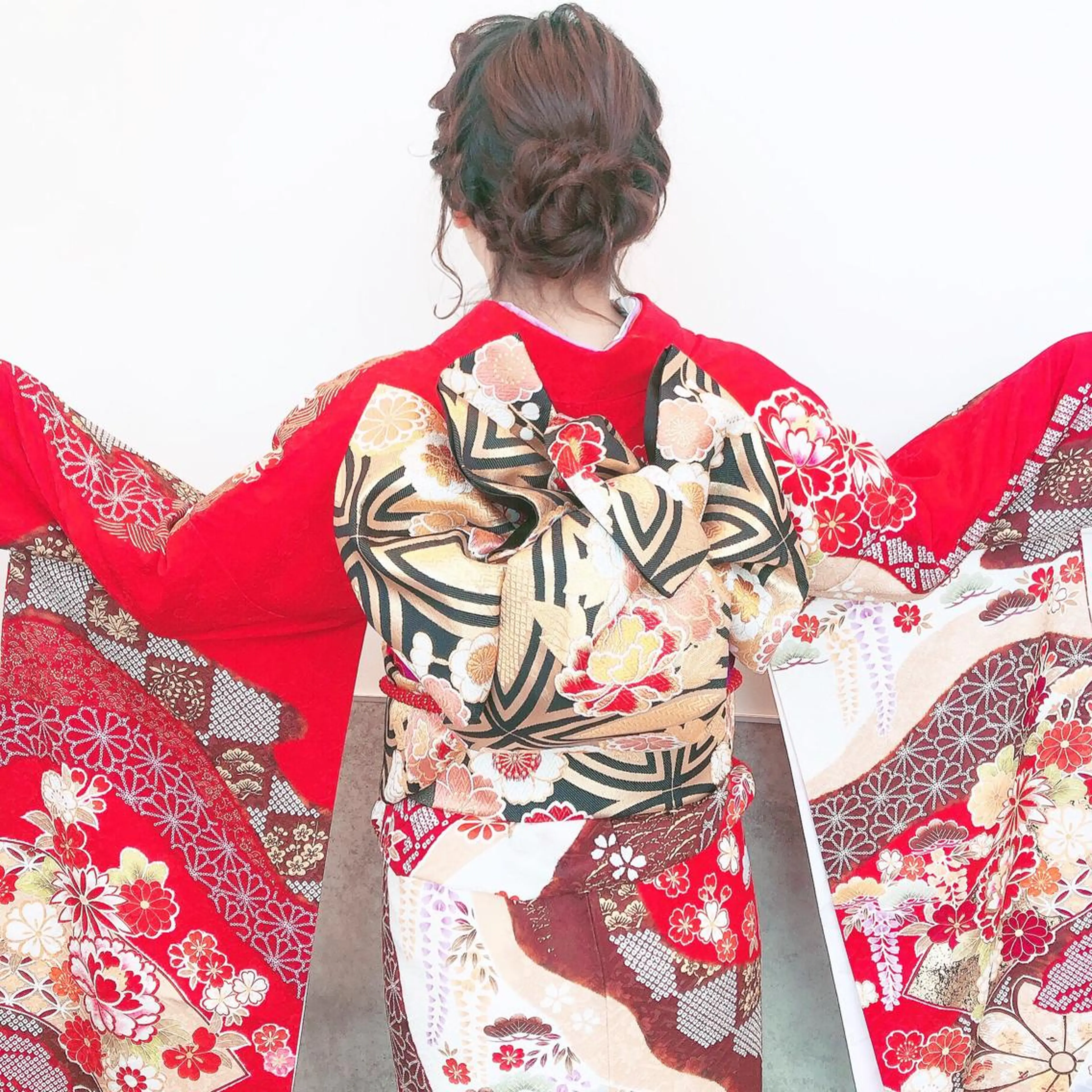 セミロング カラー パーマ ヘアアレンジ 成人式 着物ヘア 結婚式・ブライダル 着付け stylist 🎀 kanaのその他イメージ