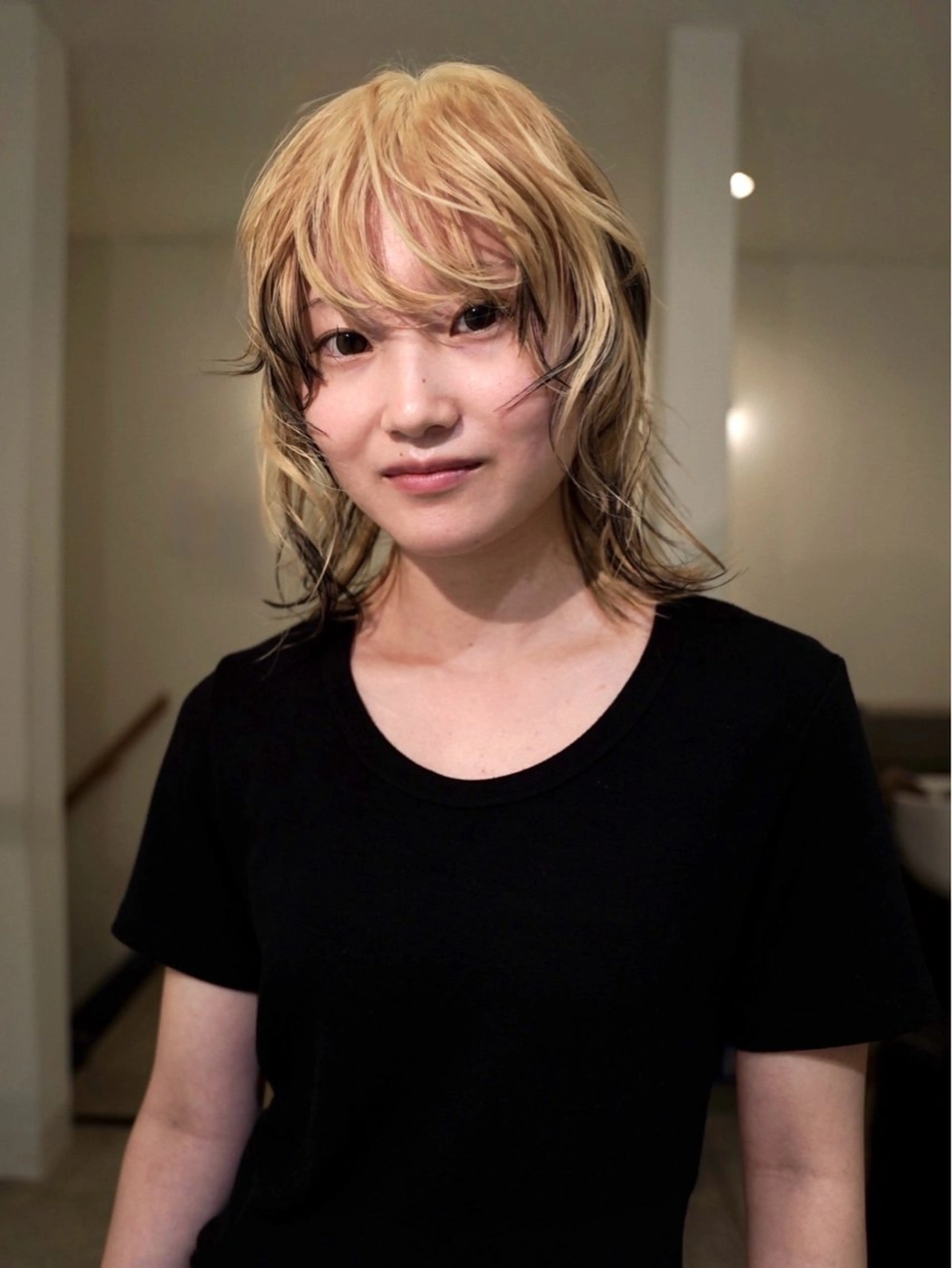 ショート カラー ブロンド デザインカラー ボブ カット ヘアカラー トリートメント Kaito🐶/ボブ /レイヤー/デザインのヘアスタイル