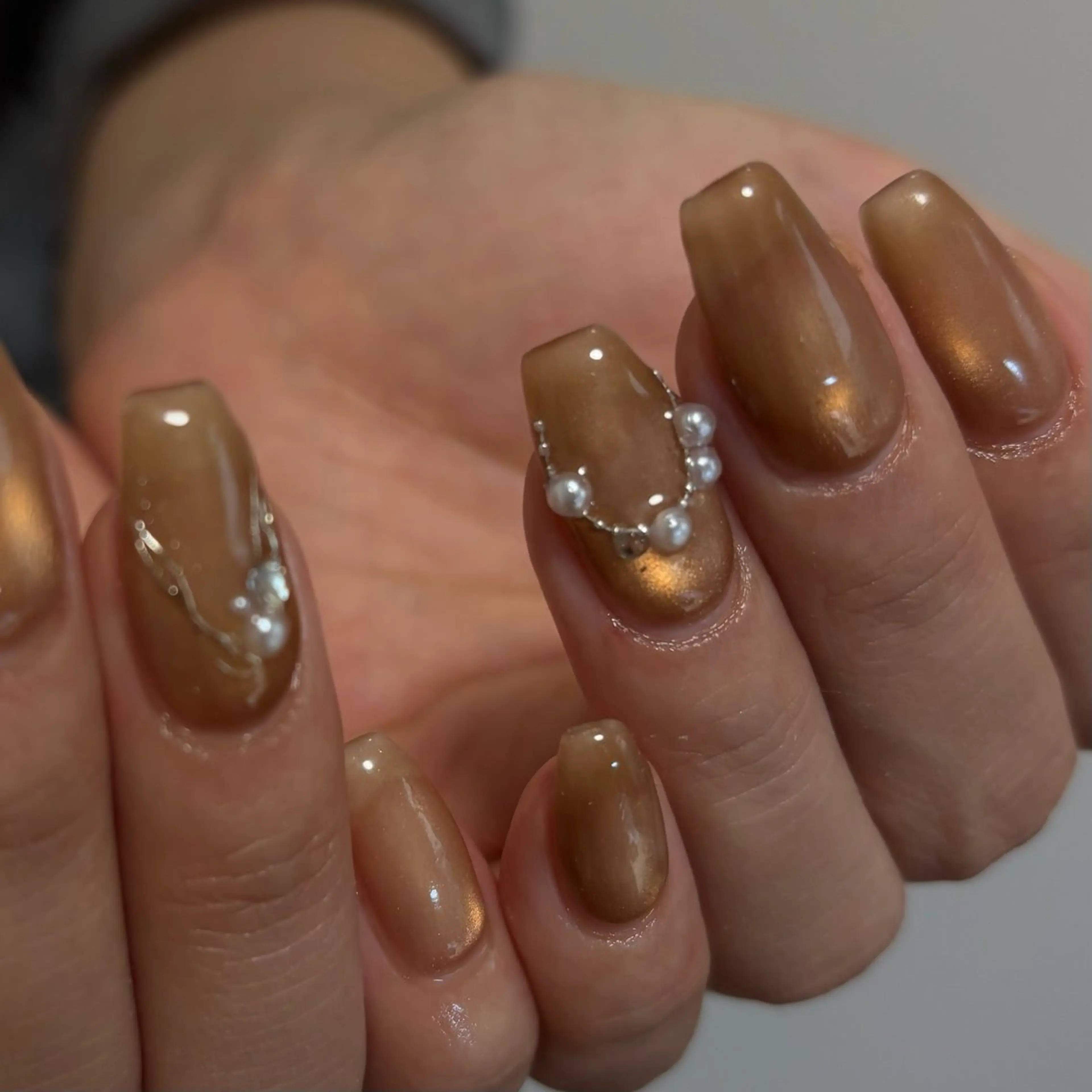 ネイル キラキラネイル ハンドネイル rena nailのネイルデザイン