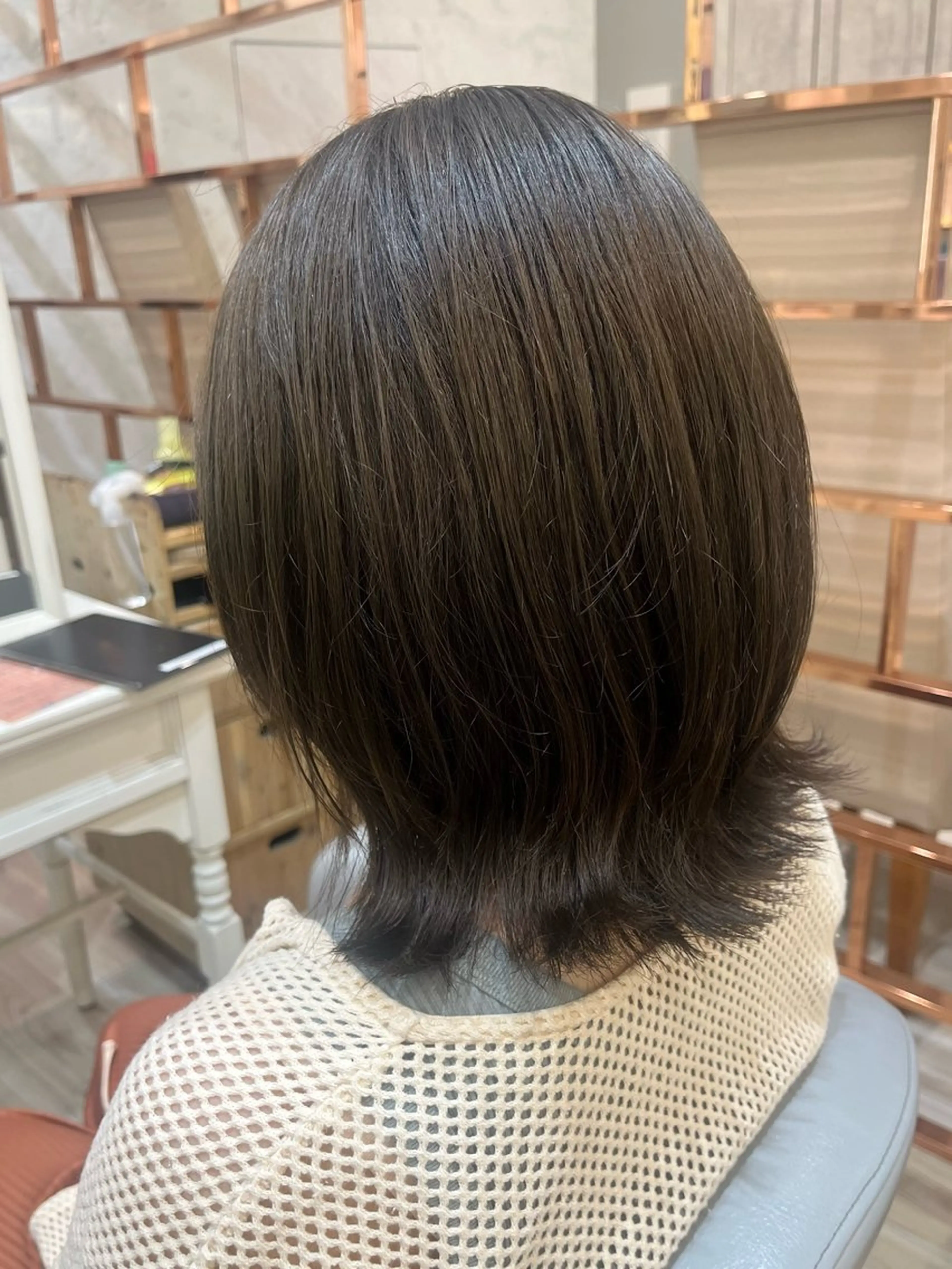 ミディアム カラー ヘアアレンジ 赤み消しカラー/ レイヤー/柳澤優名のヘアスタイル