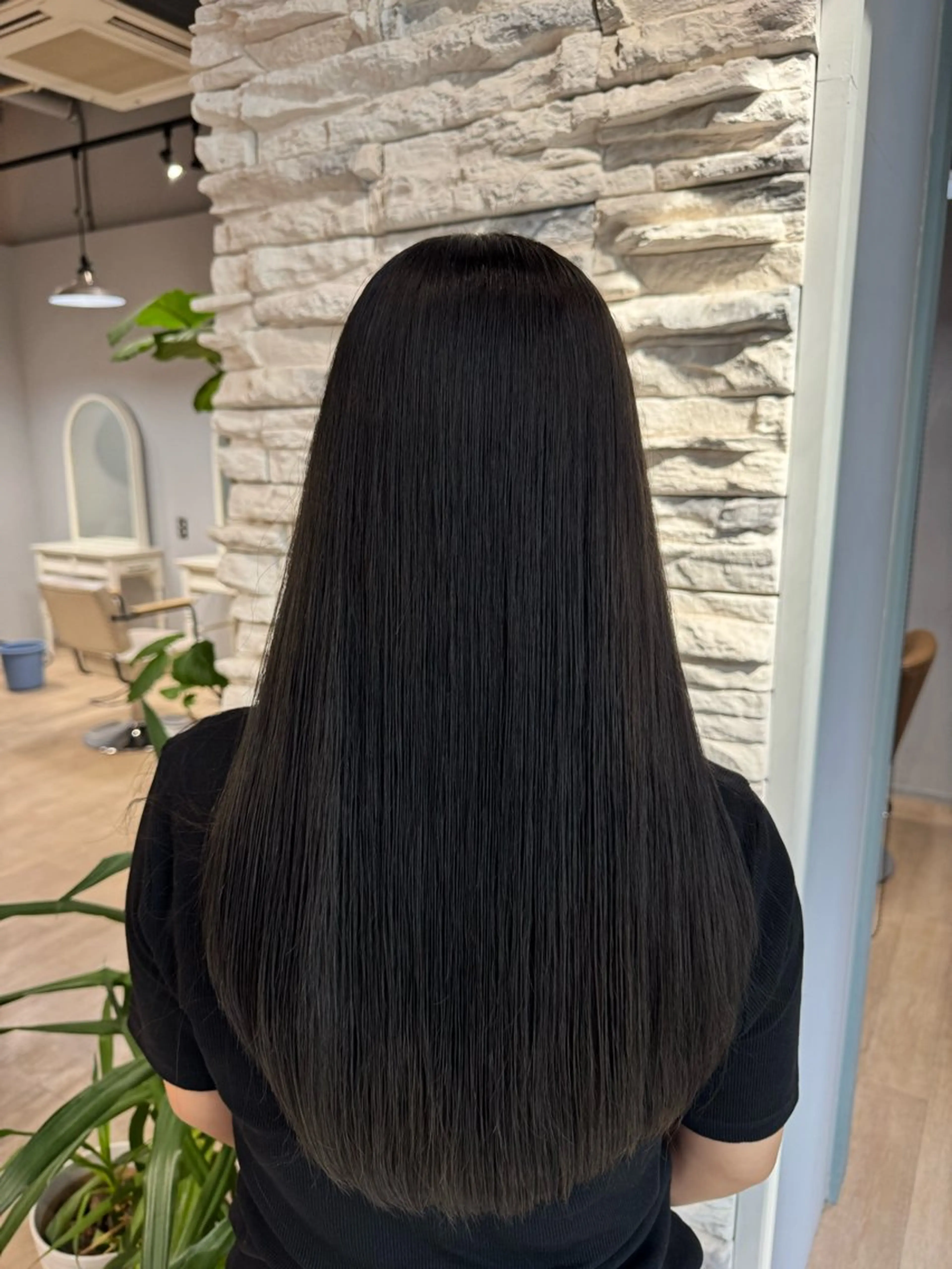 ロング カット 縮毛矯正 🔶髪質改善／縮毛 ✨　山郷敏彦🟢のヘアスタイル