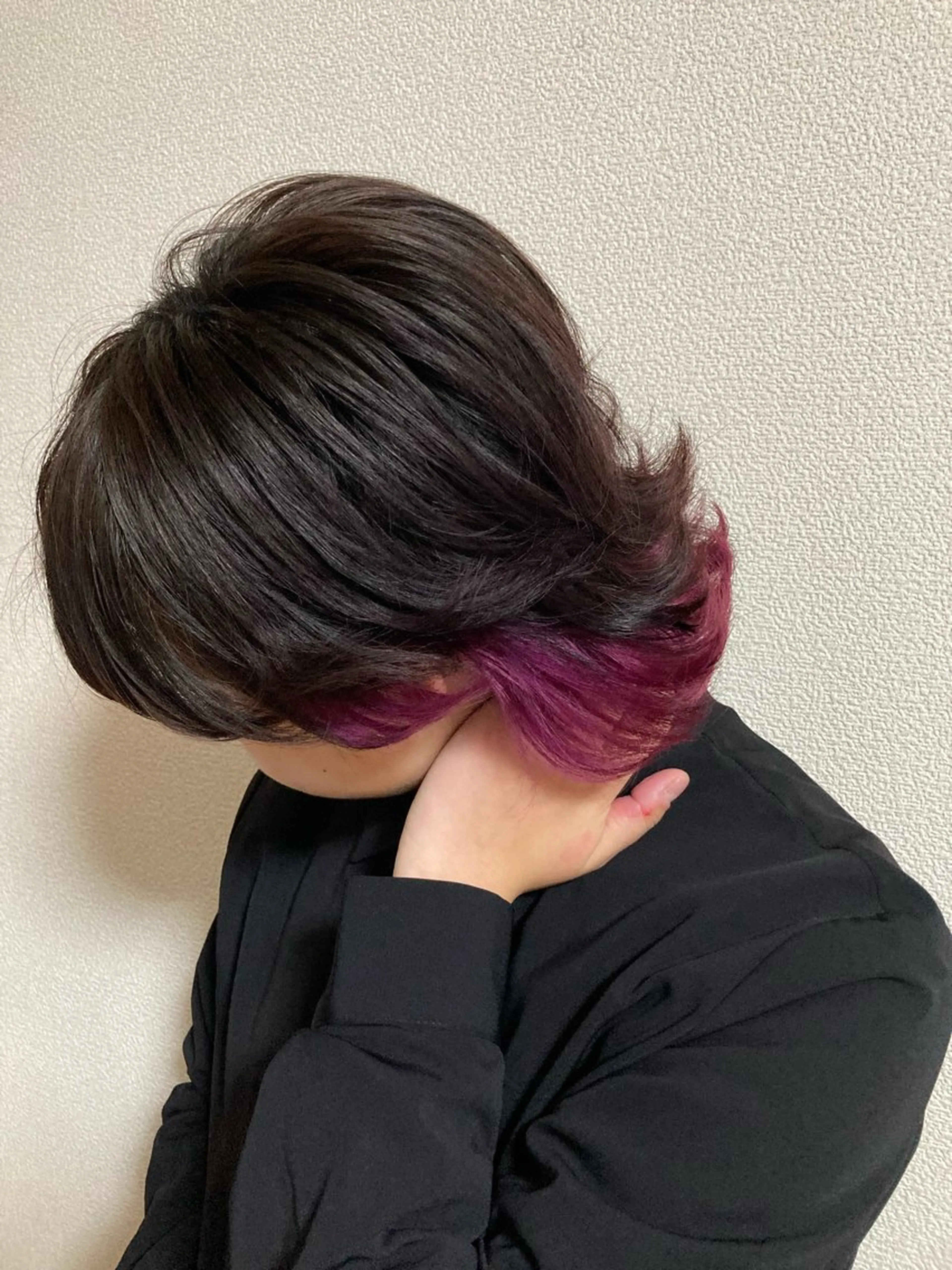 ミディアム カラー 廣瀨 紅葉のヘアスタイル