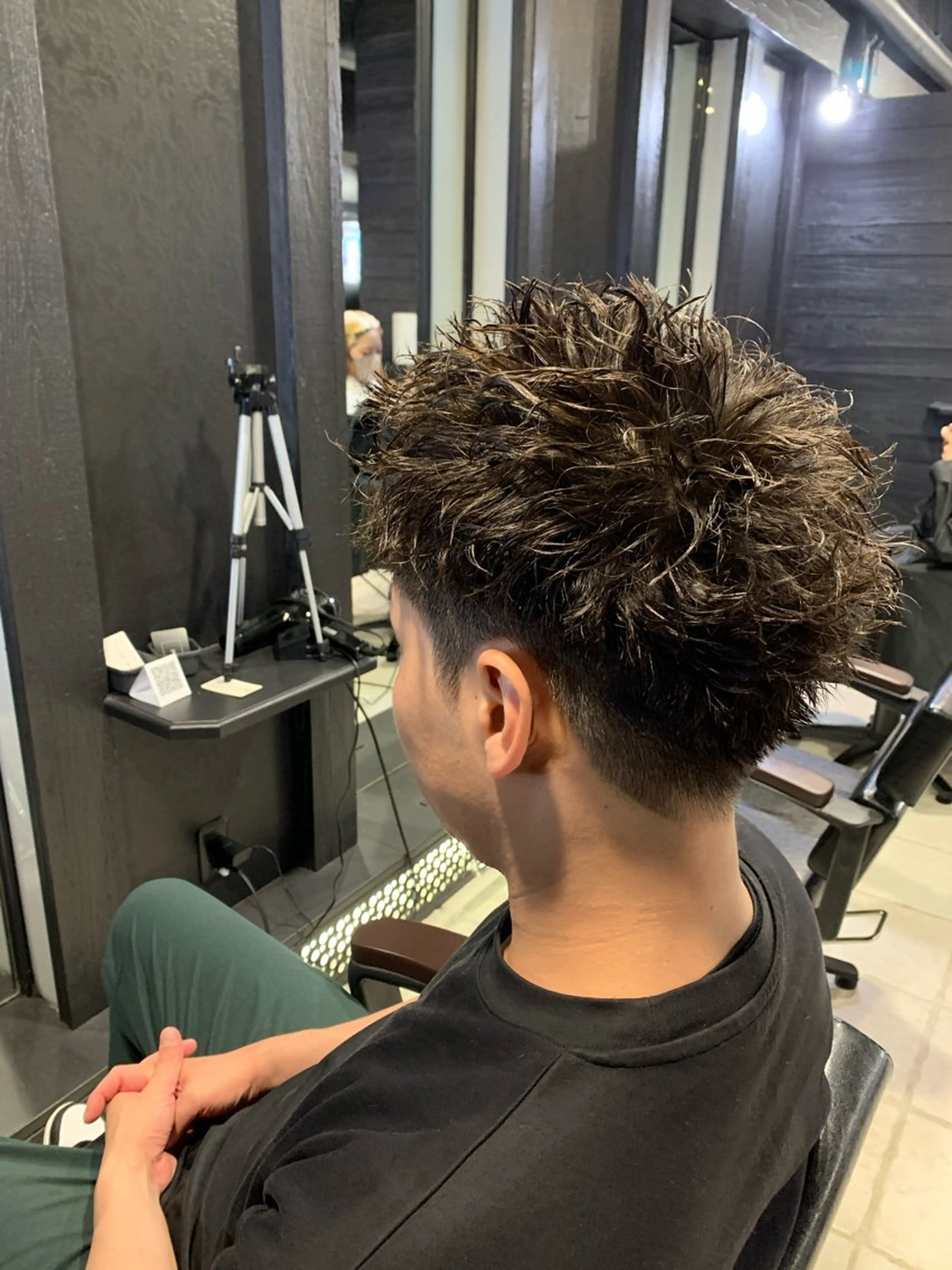 ショート メンズ スパイキーショート ショートヘア カット パーマ ヘアセット メンズパーマ/難波/ 心斎橋　室園亮佑のヘアスタイル