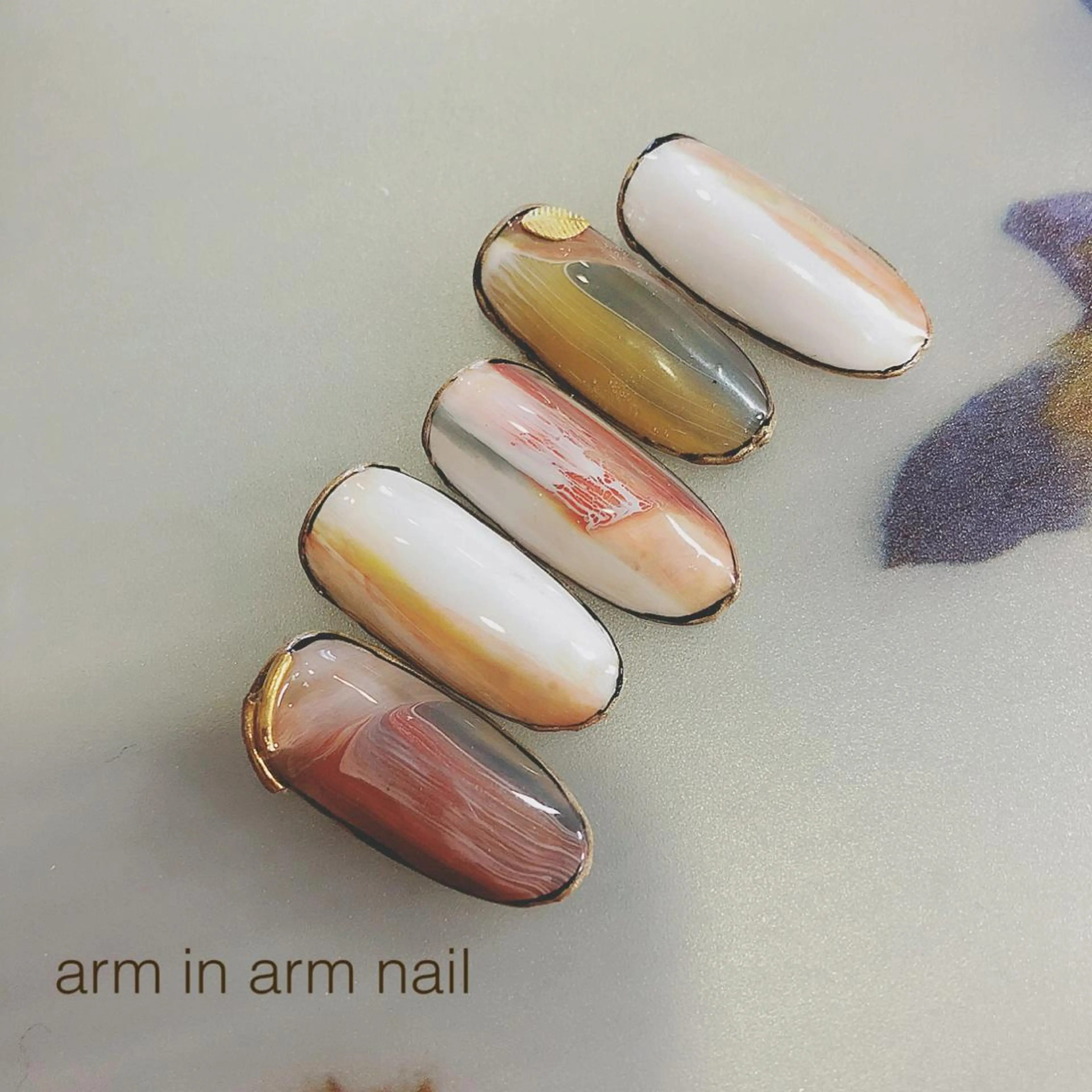 ネイル arm in arm ︎✿Yamamotoのマツエク・マツパデザイン