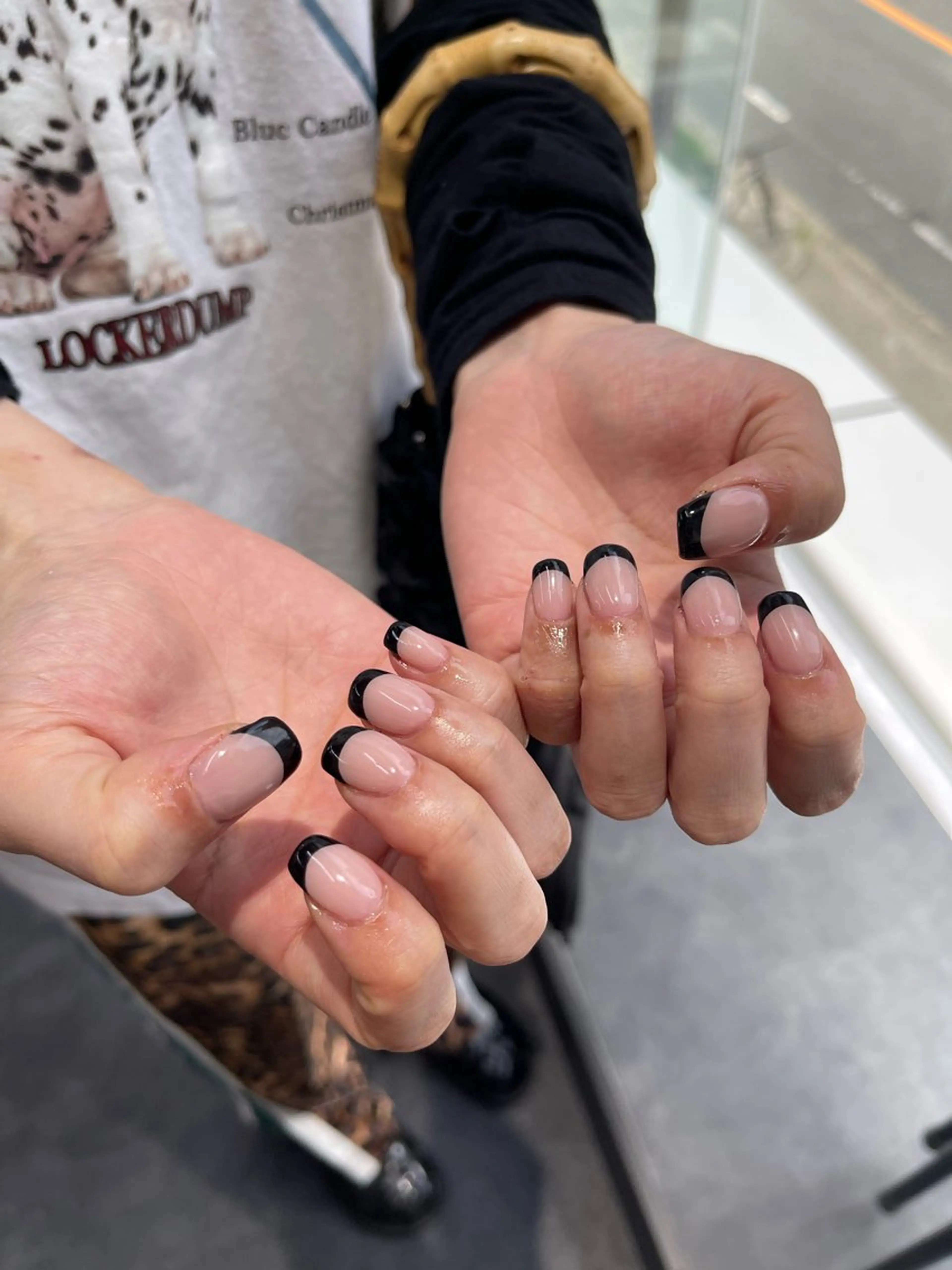 ネイル フレンチネイル マグネットネイル ニュアンスネイル ワンカラーネイル ハンドネイル GRANDE大須 Cecil💜のネイルデザイン