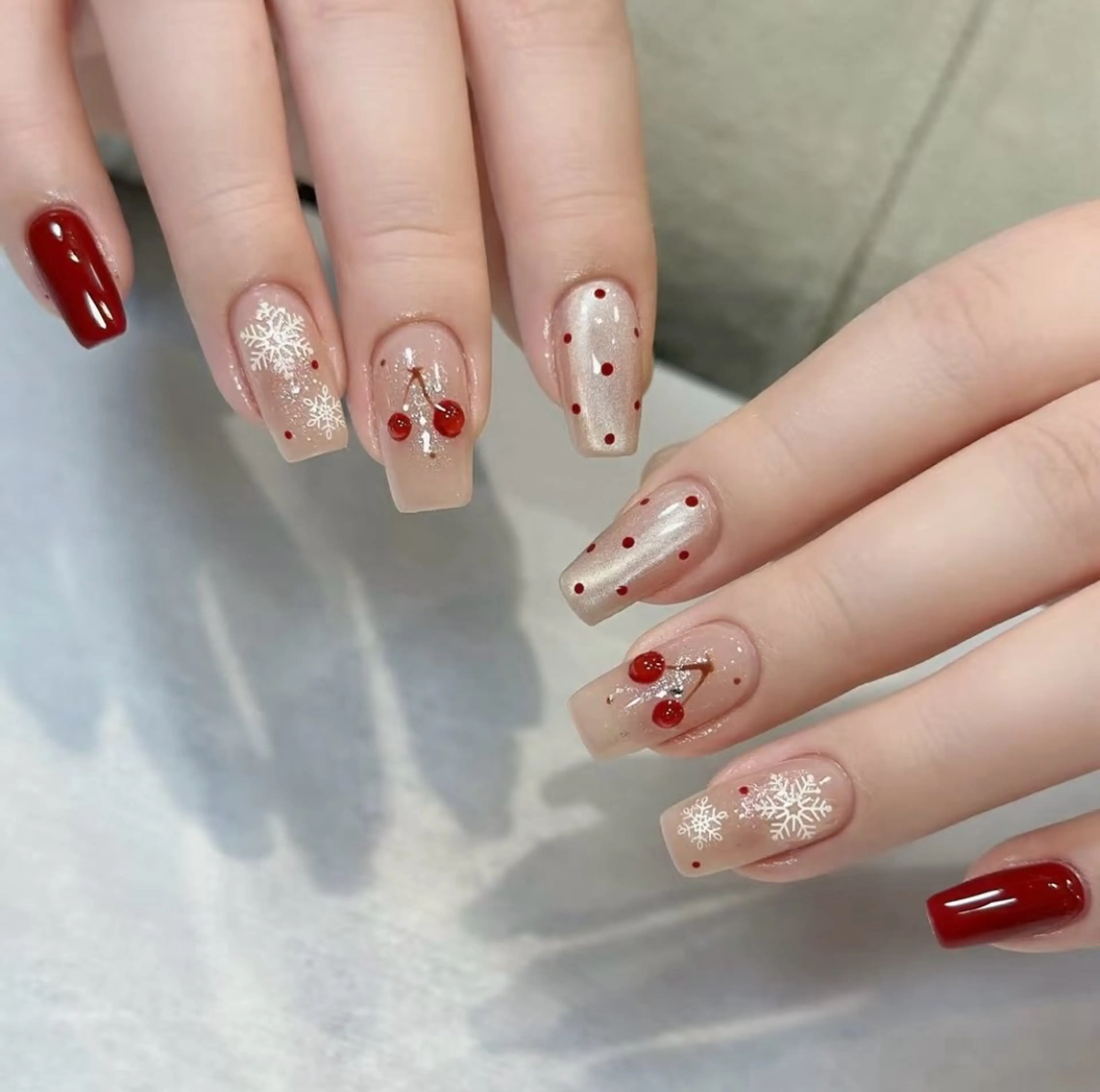 ネイル アートネイル べっ甲ネイル チークネイル 成人式 長さ出し ハンドネイル ハンドケア For you. Nail Salonのネイルデザイン