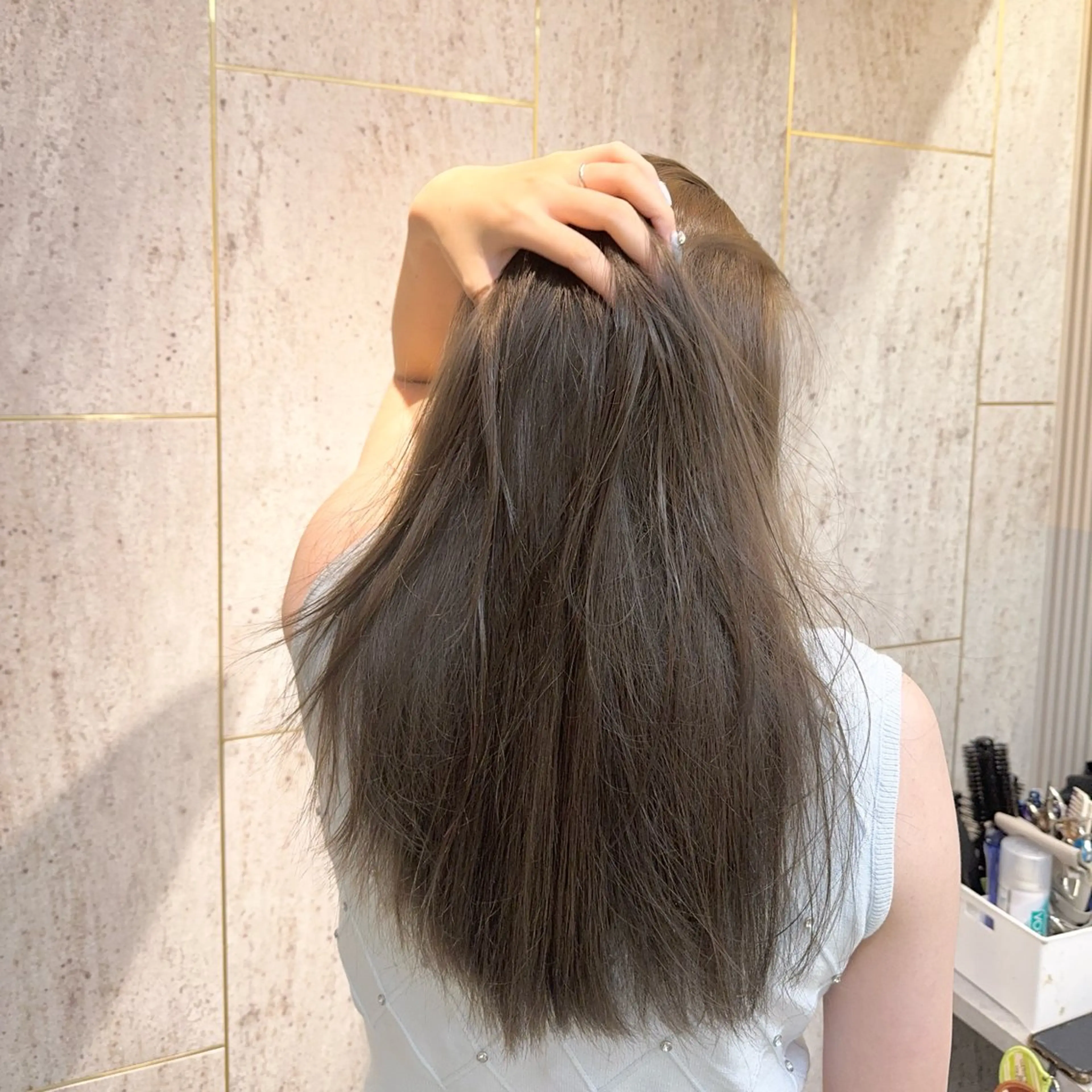 ロング カラー 髪質改善 トリートメント カット ヘアカラー トリートメント ヘッドスパ 木原良 (キハラ リョウ)のヘアスタイル