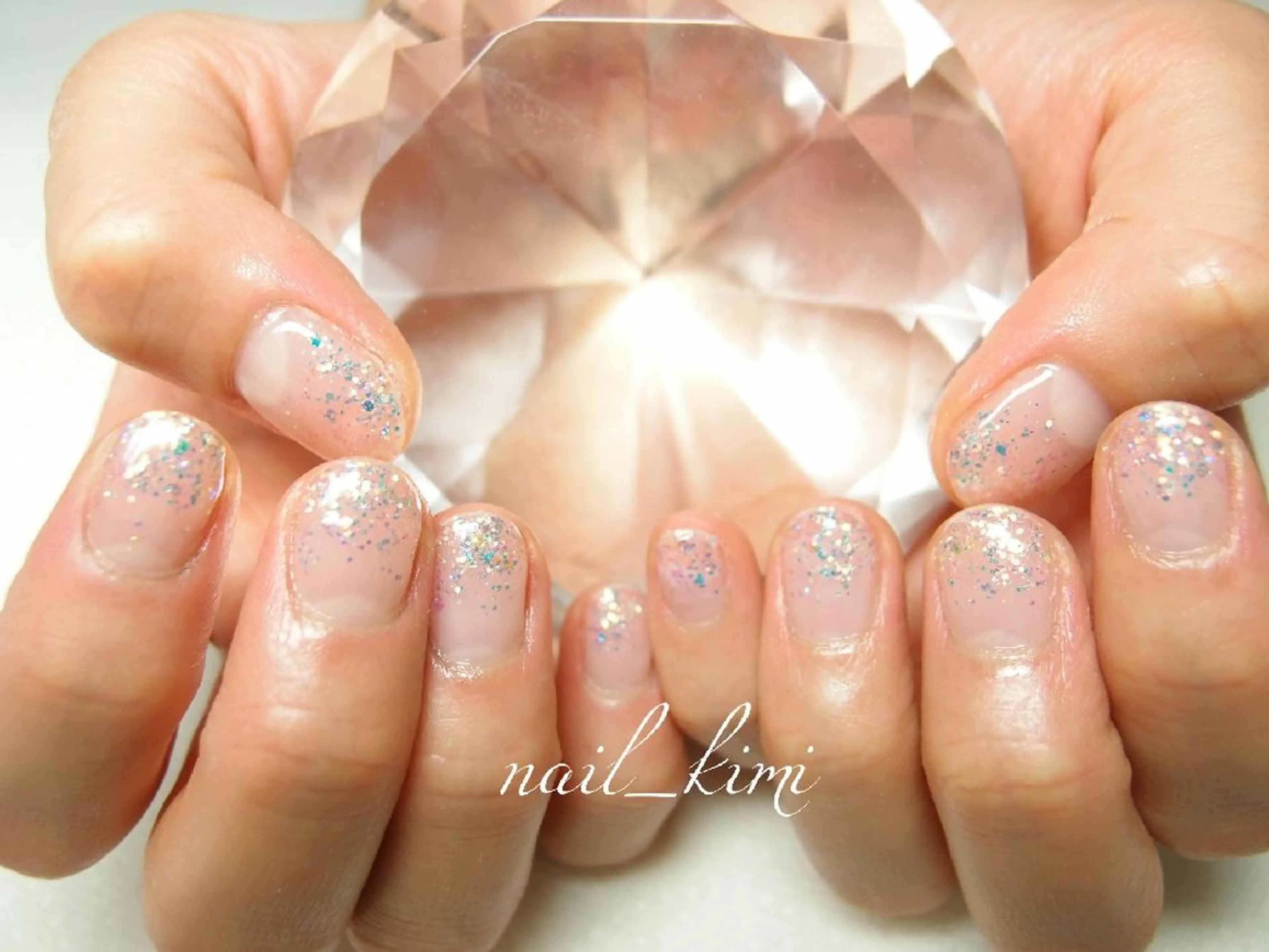 メンズ ネイル グラデーション ラメ(グリッター) ラメグラデーション ETHOSENSE. kimikaのネイルデザイン