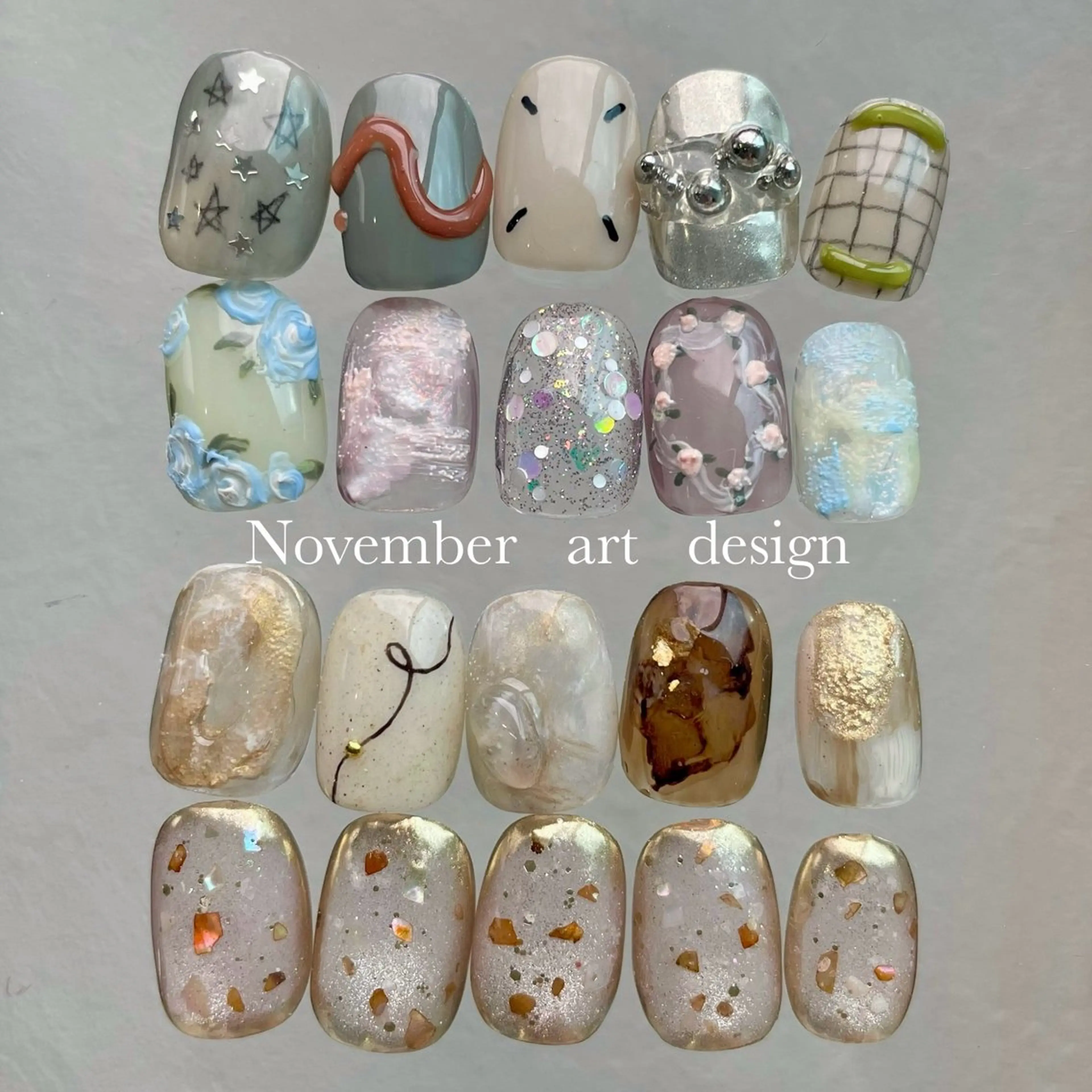 ネイル アートネイル ジェルネイル 持ち込み ニュアンスネイル パラジェル ハンドネイル norme_ akiのネイルデザイン