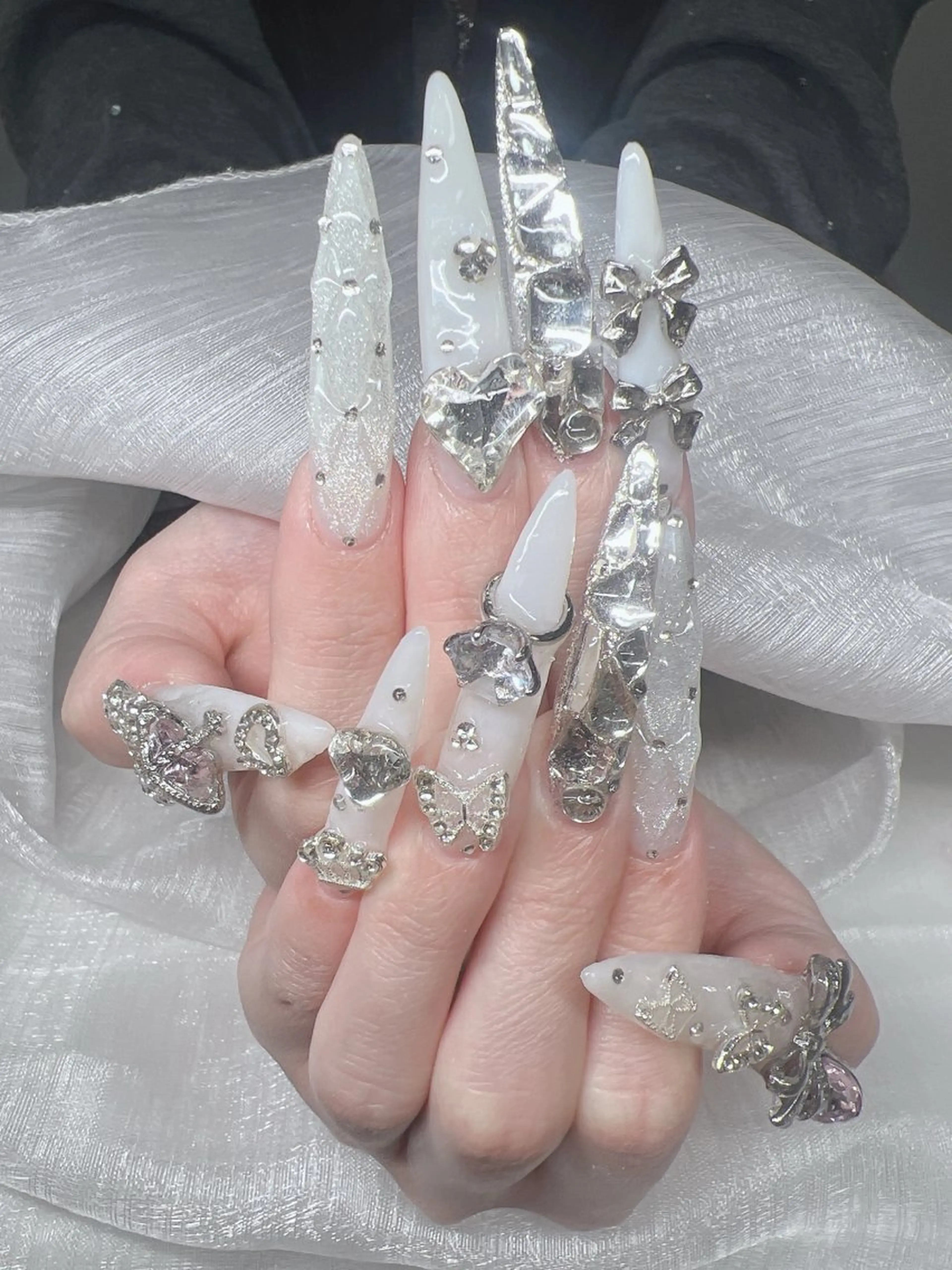 ネイル ハンドネイル Lee Nails チップ長さだし専門店のネイルデザイン