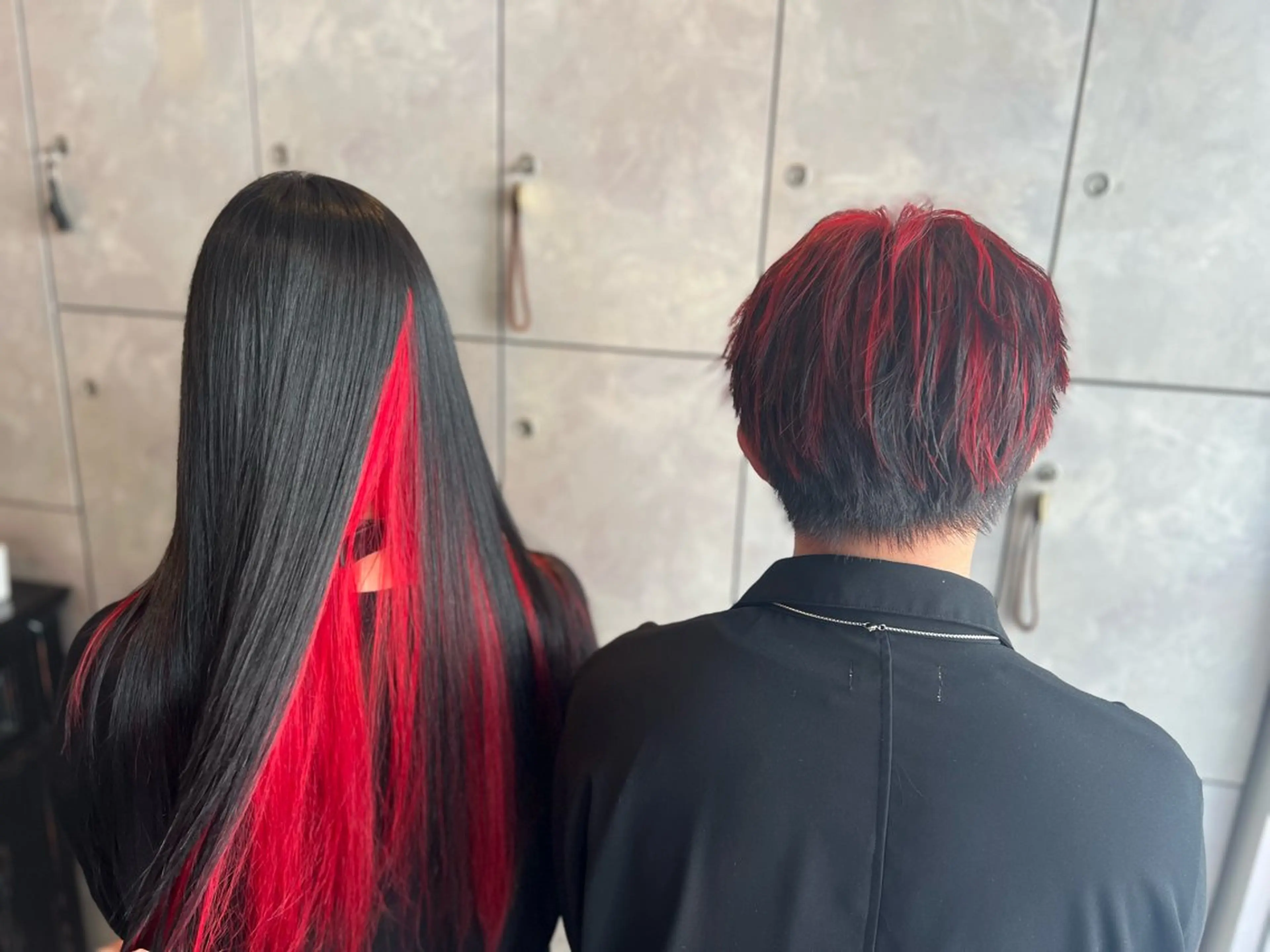 セミロング カラー ヘアアレンジ ヘアカラー トリートメント ヘアセット 🌈インナーカラー ‘ショウマ’🌈のヘアスタイル