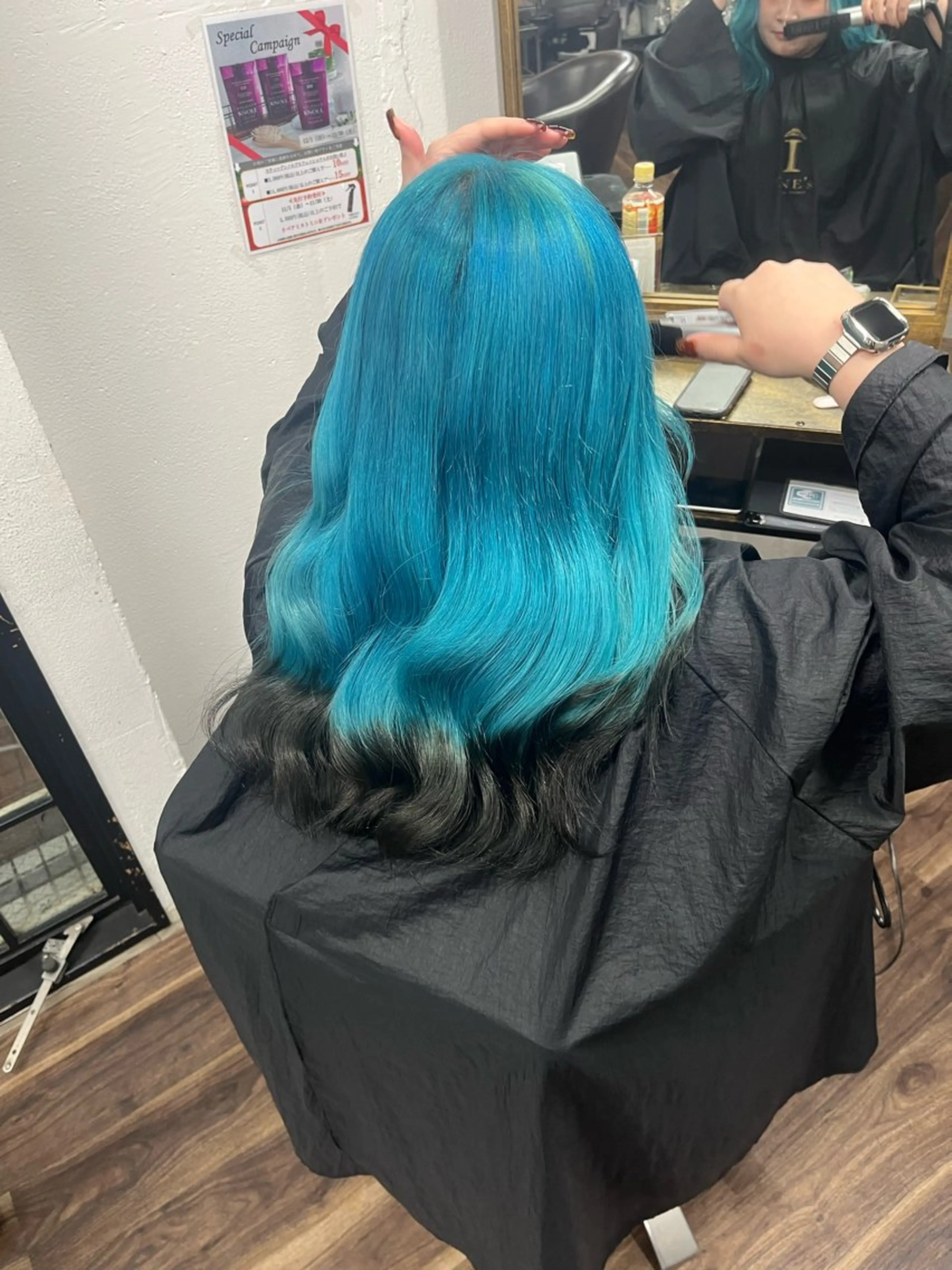 セミロング カラー ヘアカラー トリートメント ヘアセット 🩶【推しハイトーン 】yuzu🩶のヘアスタイル