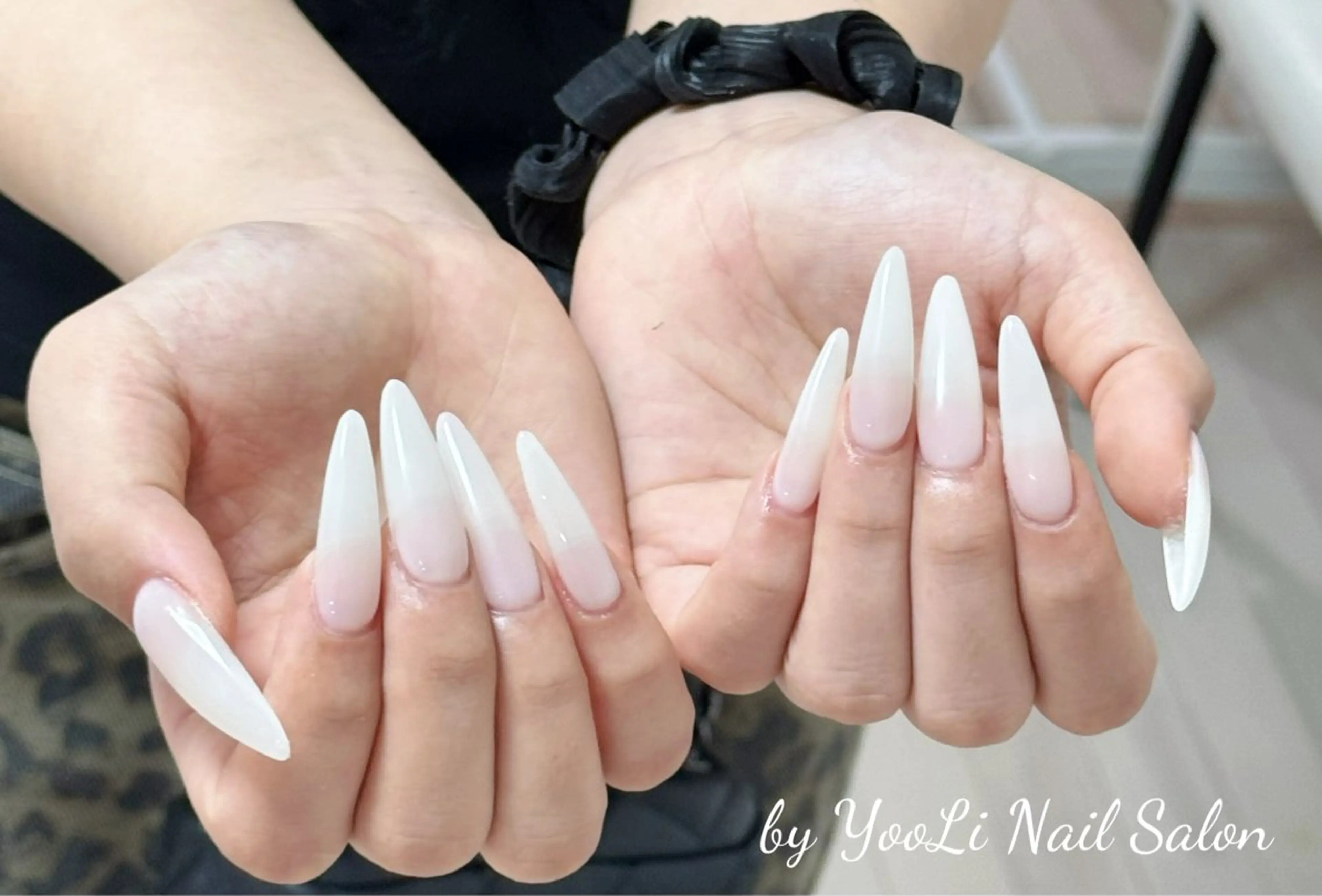 ネイル アートネイル オーロラネイル チークネイル フレンチネイル ガラスフレンチ ハンドネイル 🎀🎀YooLi Nail Salonのネイルデザイン