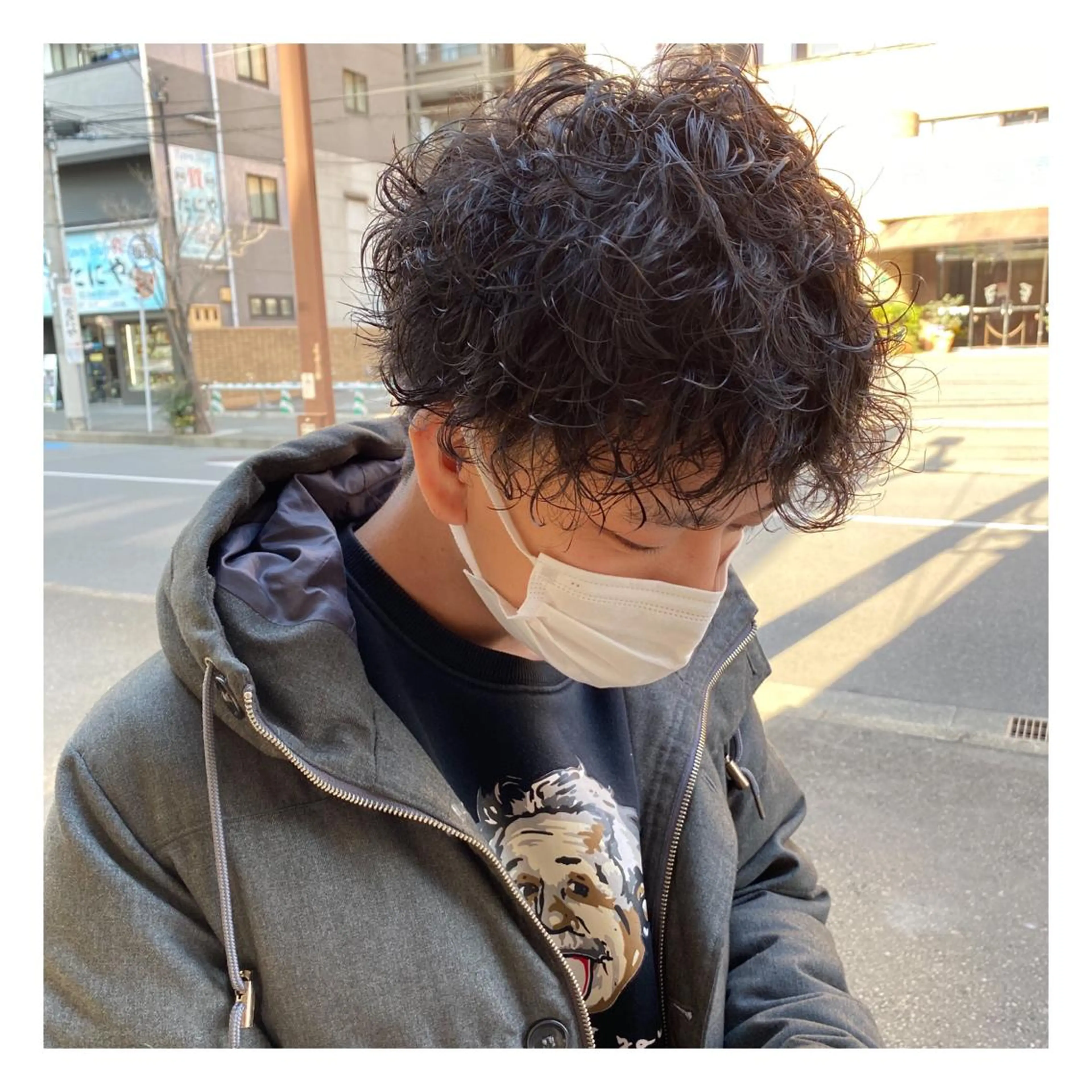 パーマ メンズ 菊池大一 溝の口パーマのヘアスタイル