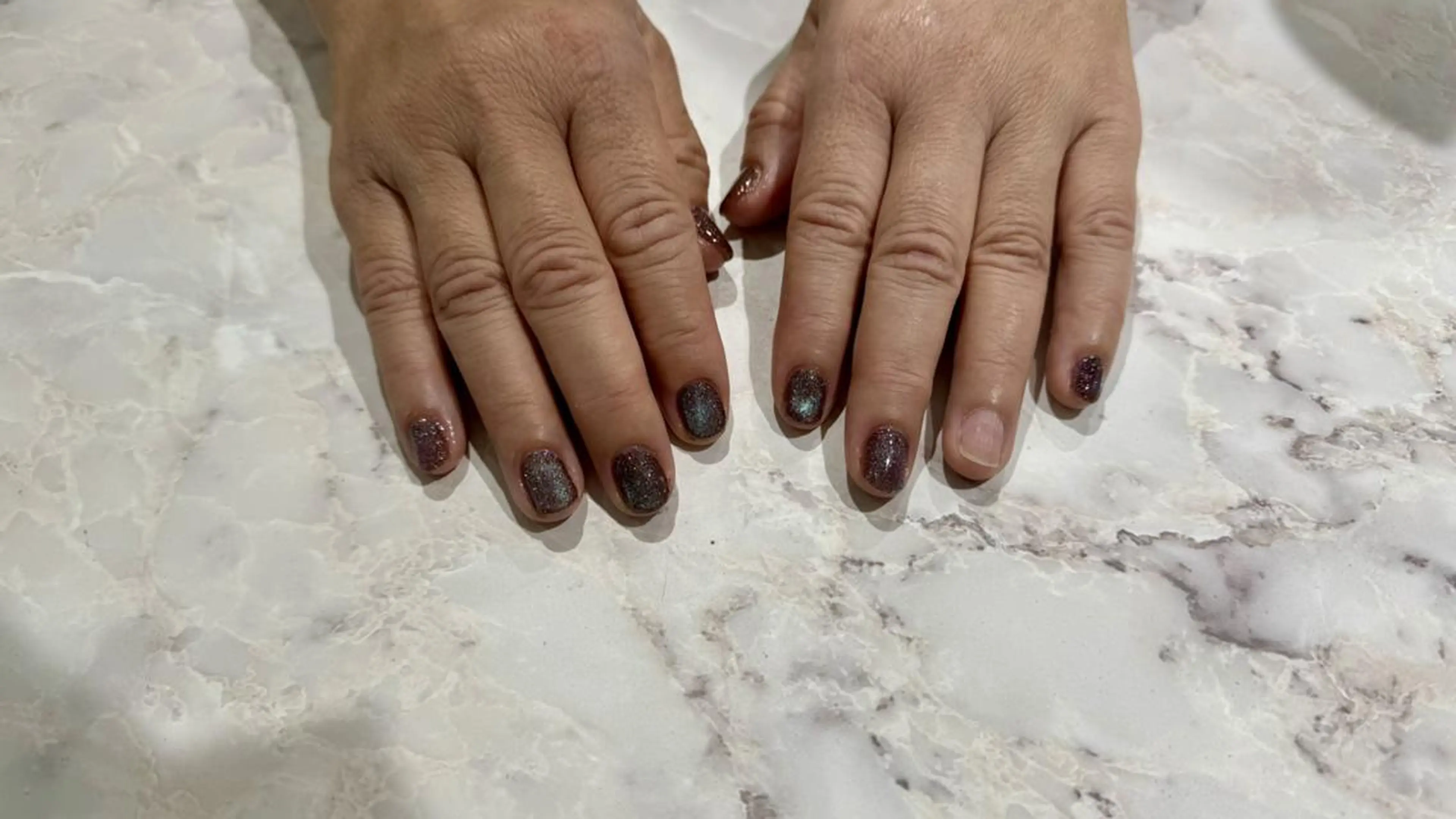 ネイル ラメ(グリッター) マグネットネイル ハンドネイル Nail Salon Lindaのネイルデザイン